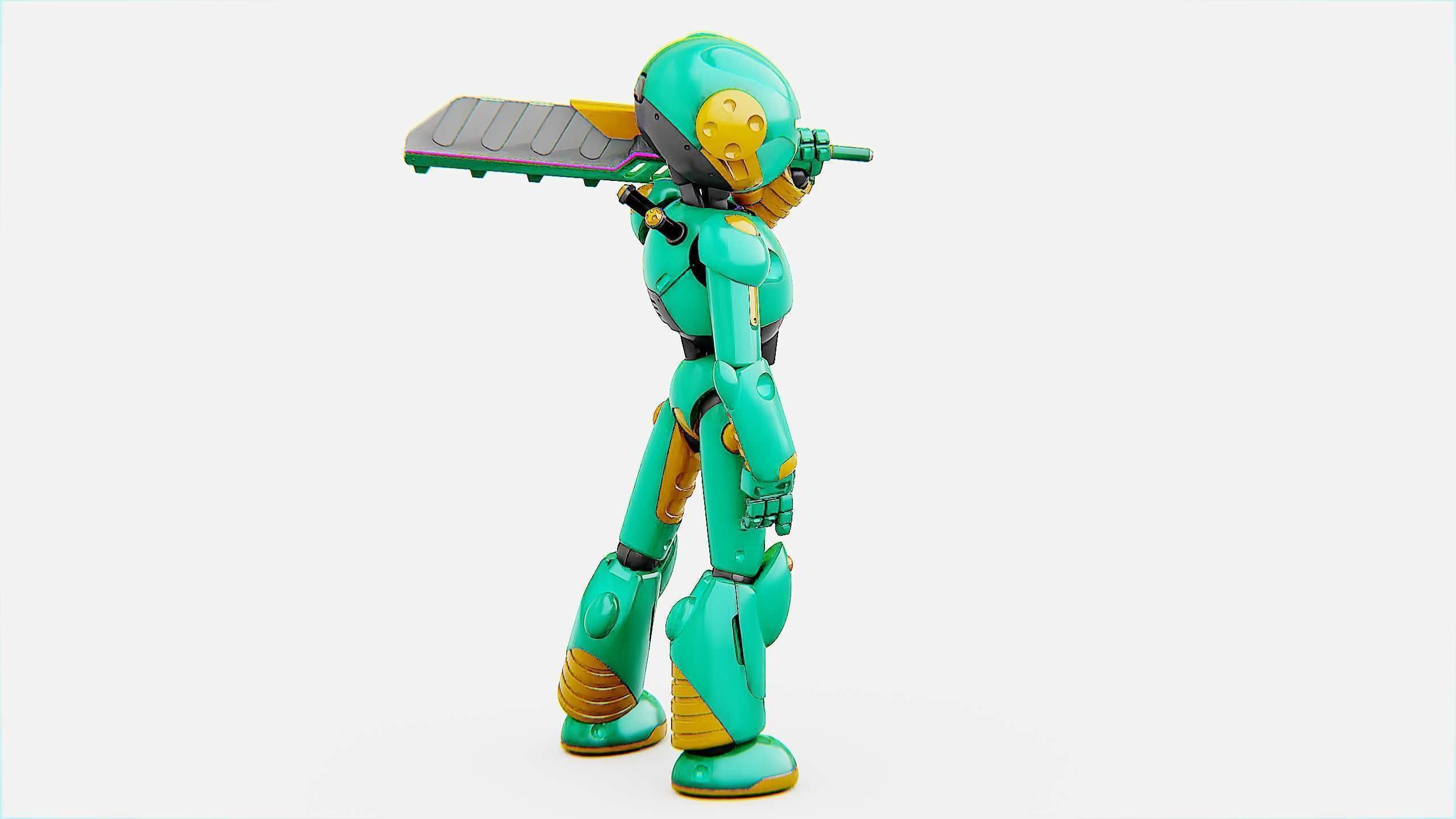 BATTLE DROID YOKOU Rigged for Unreal Engine - Unity - MIXAMO  3D model_10