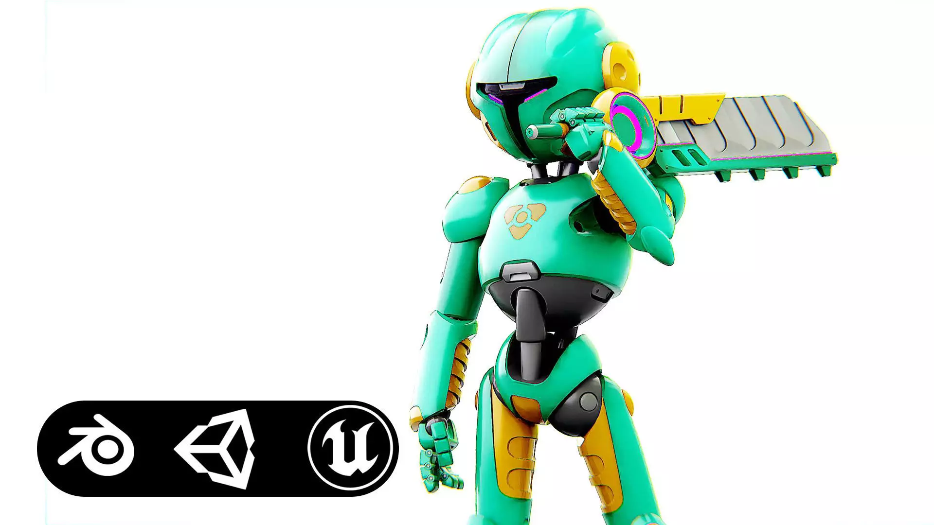 BATTLE DROID YOKOU Rigged for Unreal Engine - Unity - MIXAMO  3D model_0