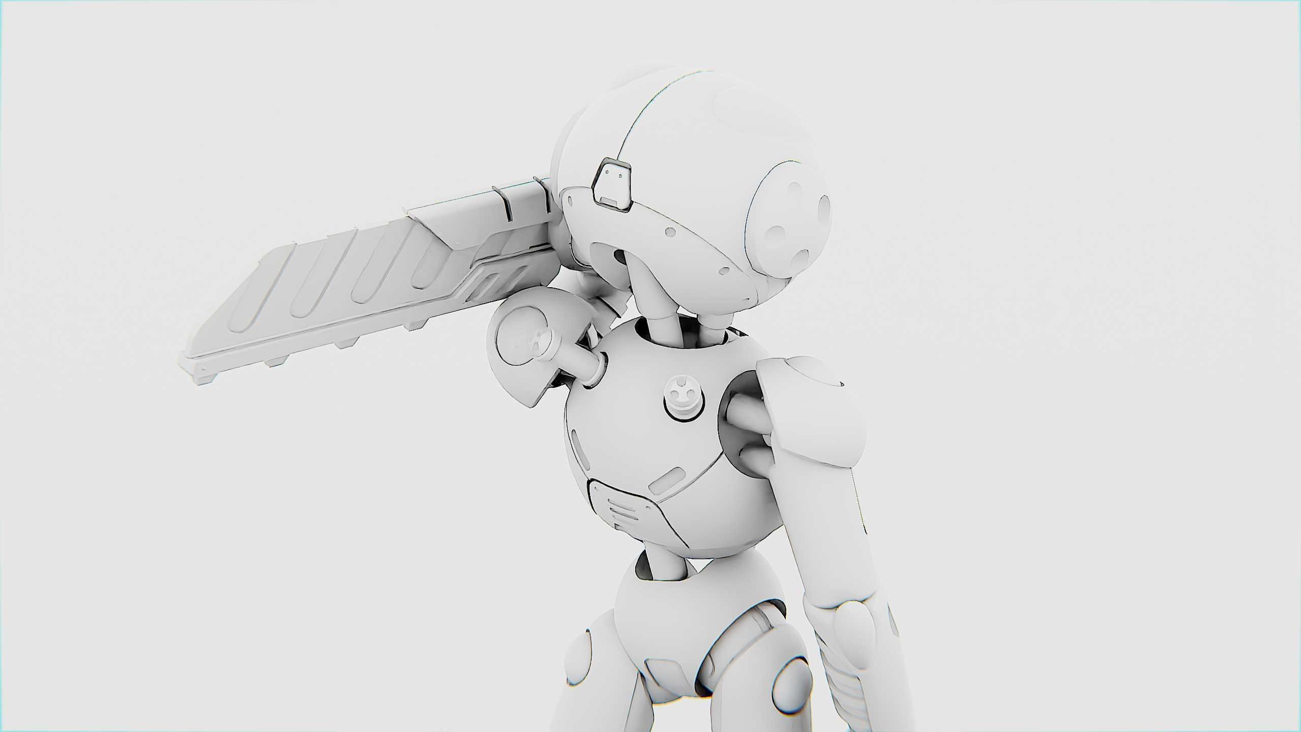 BATTLE DROID YOKOU Rigged for Unreal Engine - Unity - MIXAMO  3D model_36