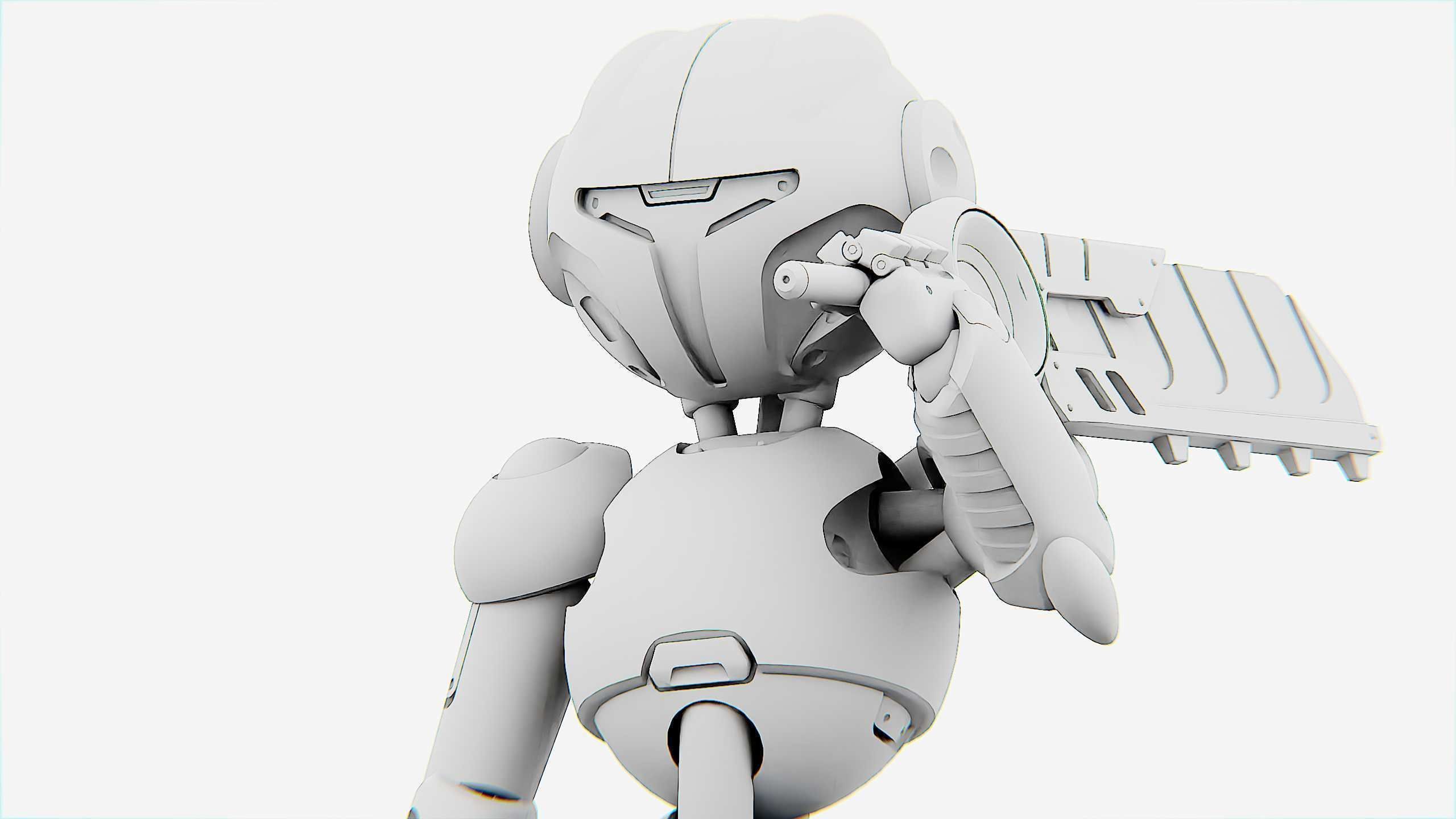 BATTLE DROID YOKOU Rigged for Unreal Engine - Unity - MIXAMO  3D model_34