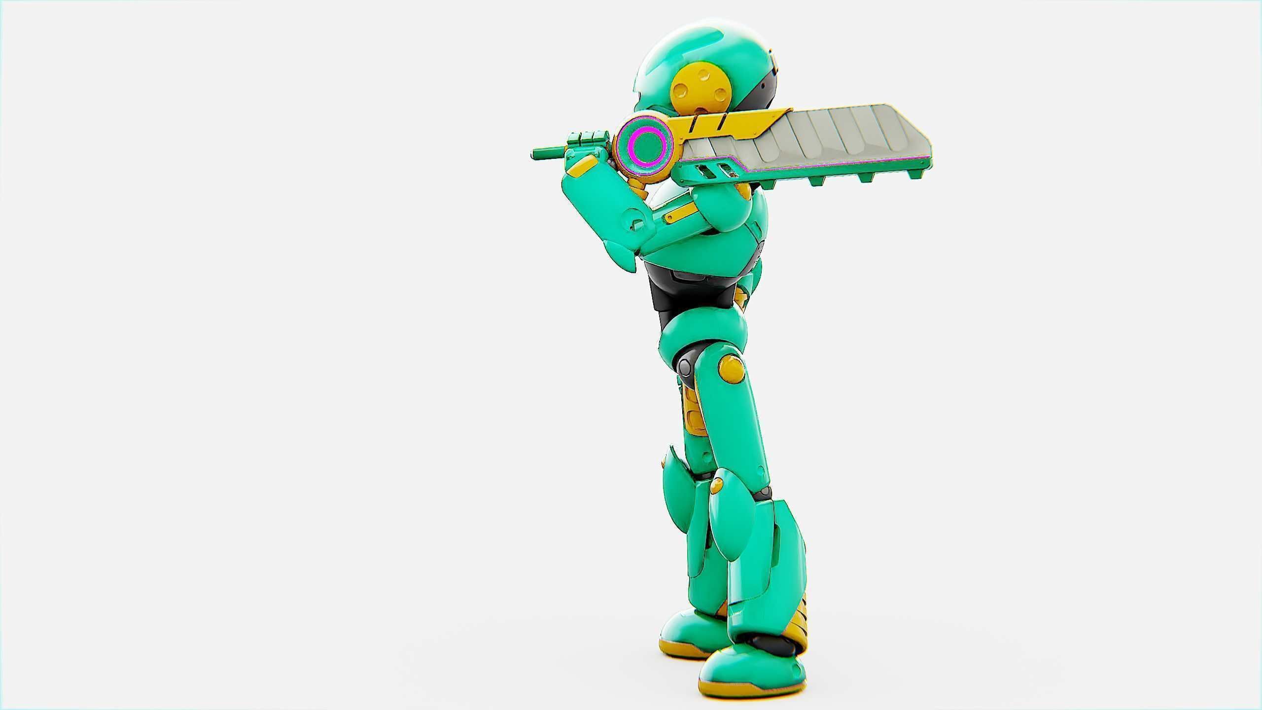 BATTLE DROID YOKOU Rigged for Unreal Engine - Unity - MIXAMO  3D model_19