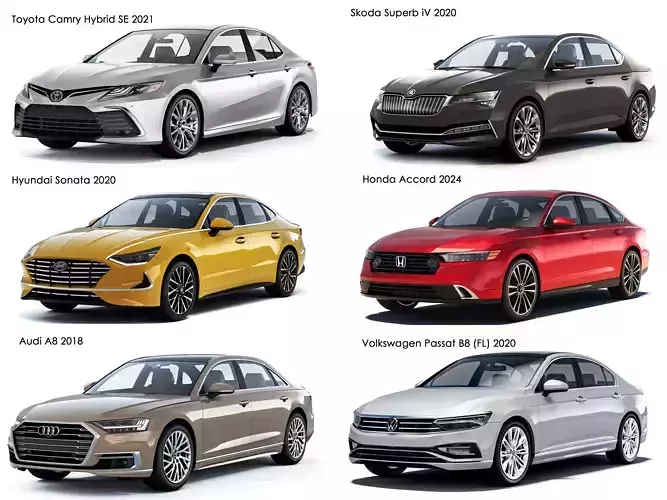 A collection of modern sedans 2 