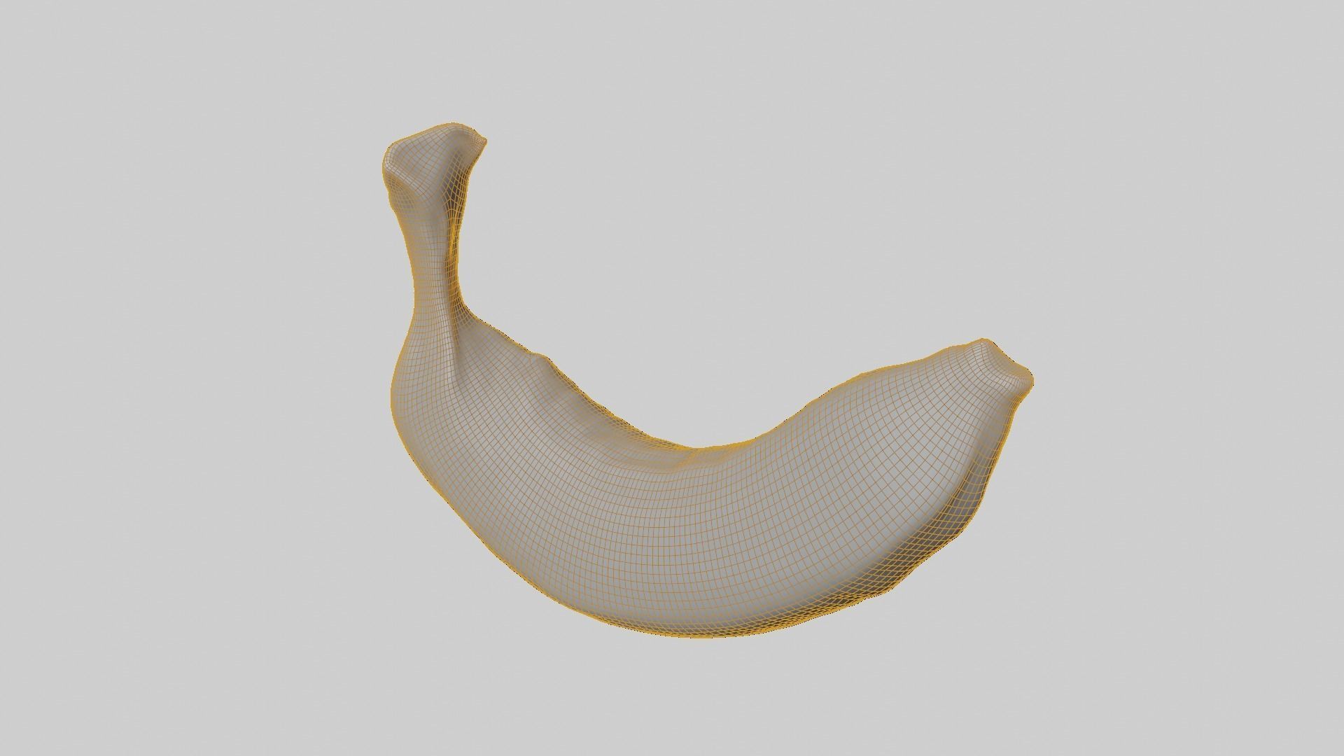 Realistic Banana 3D model_1