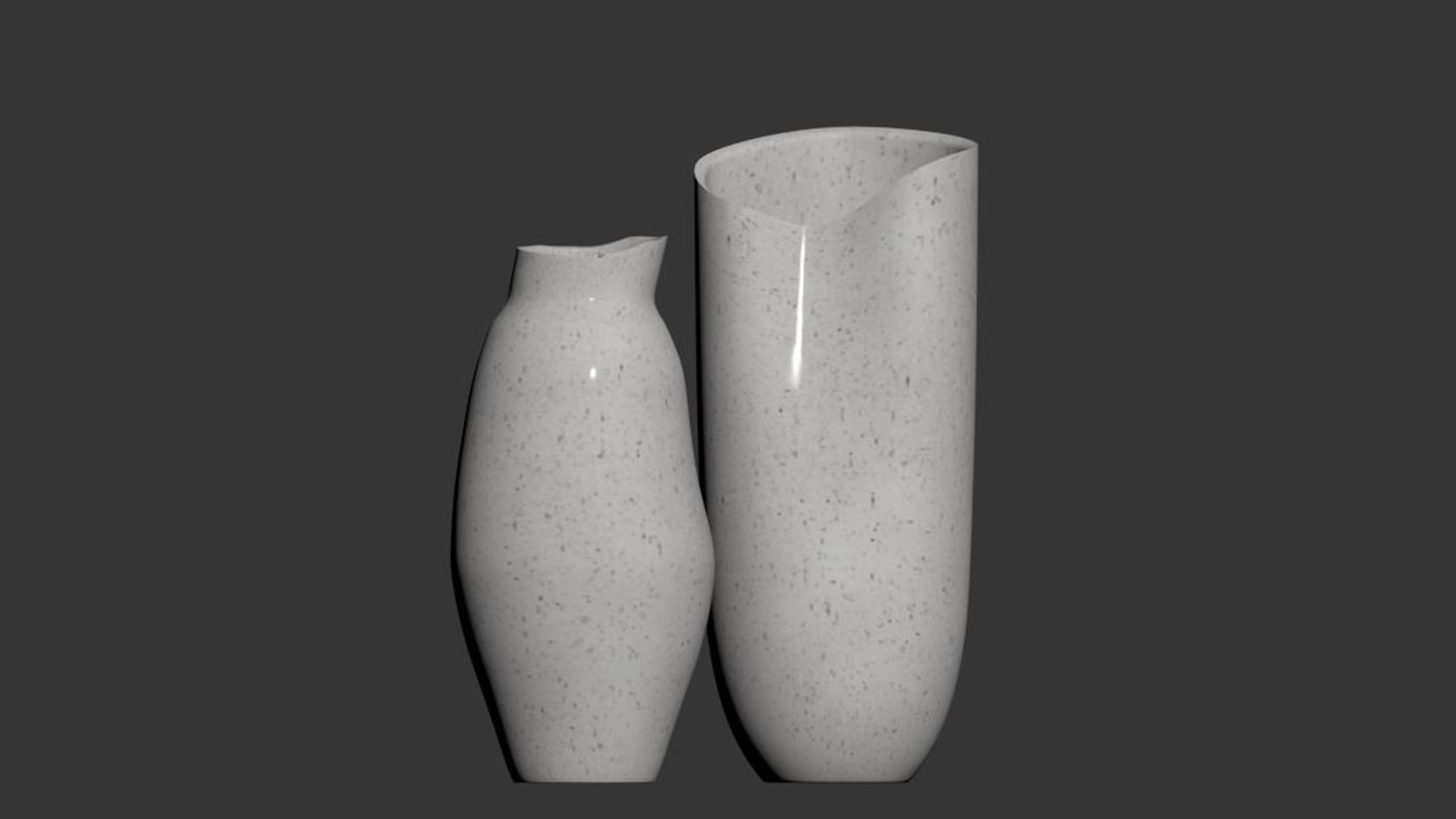 Fiora Handmade Ceramic Vases 3D model_4