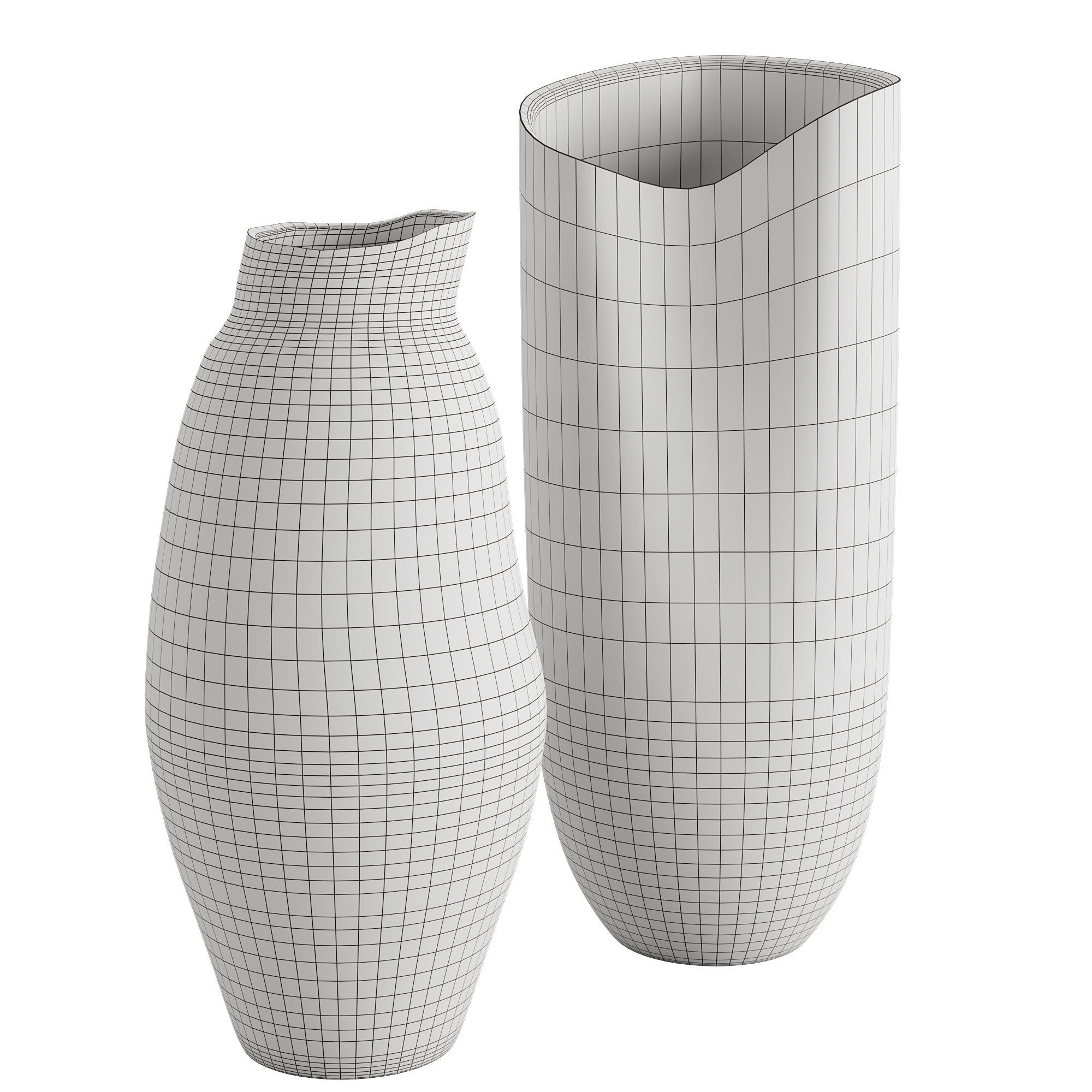 Fiora Handmade Ceramic Vases 3D model_3