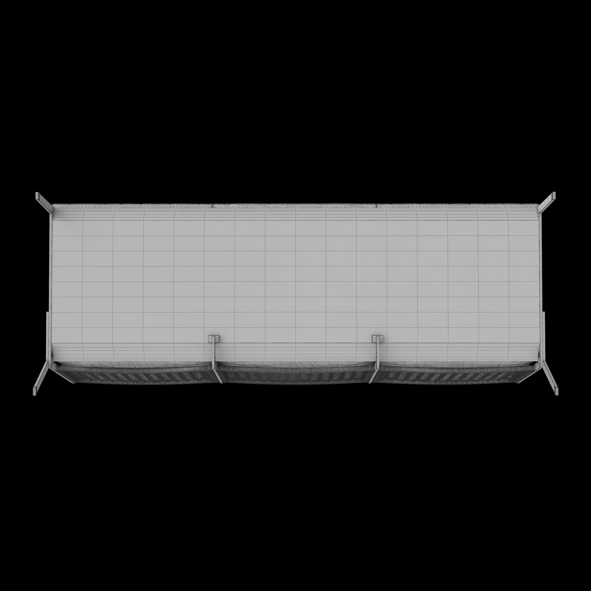 Flexform Happy Sofa Low-poly 3D model_22