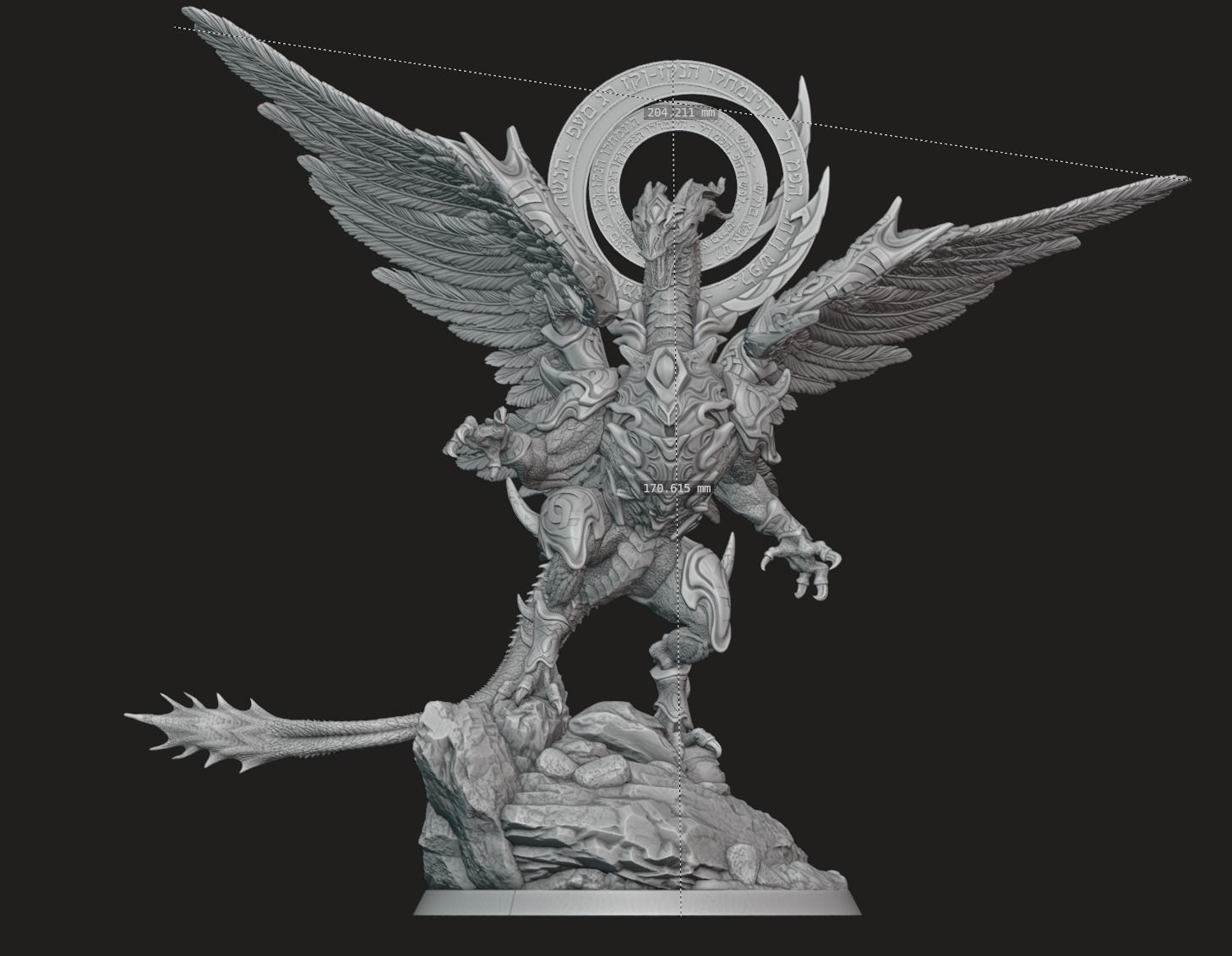 DRAGON 3D print model_3