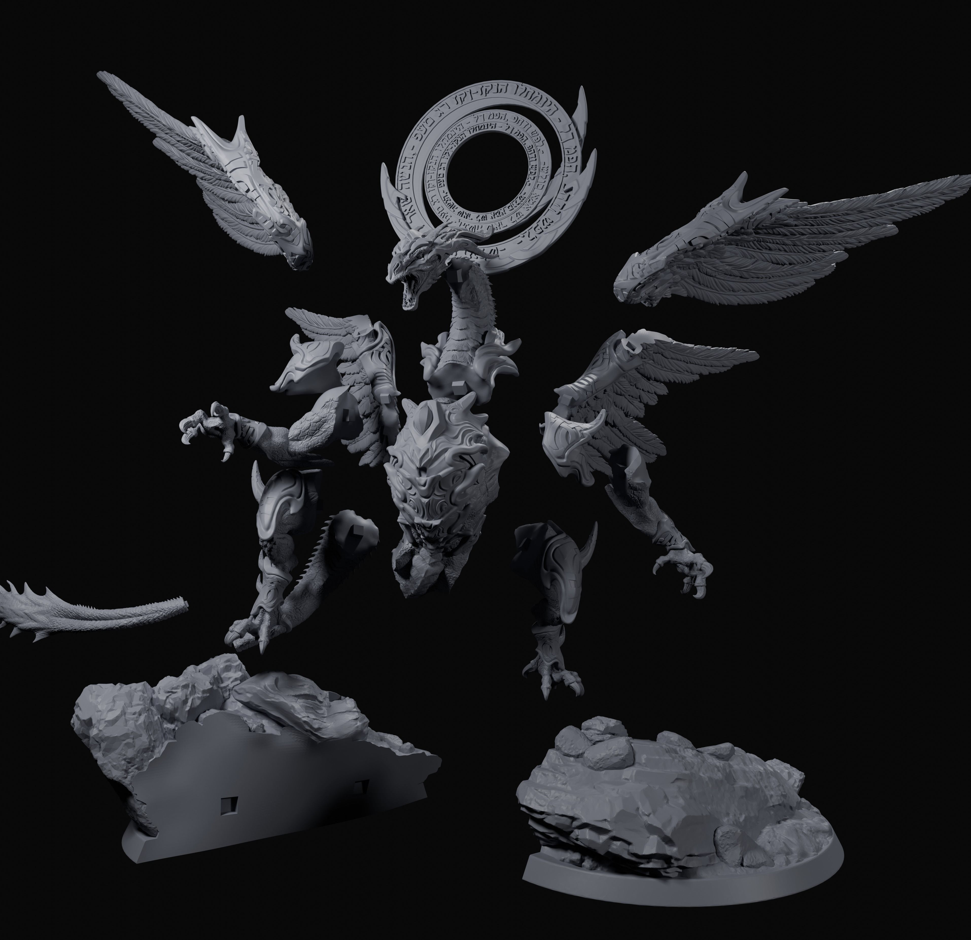 DRAGON 3D print model_2