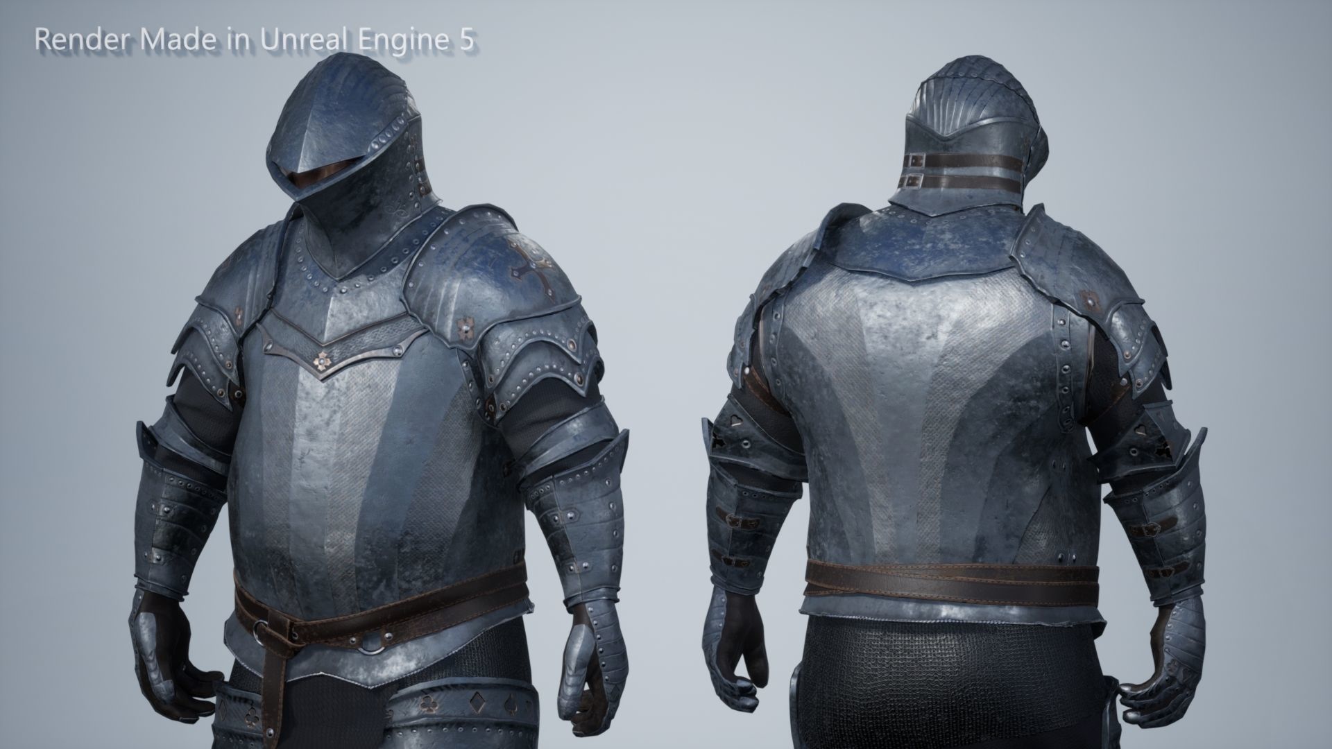 Fat Knight Low-poly 3D model_2