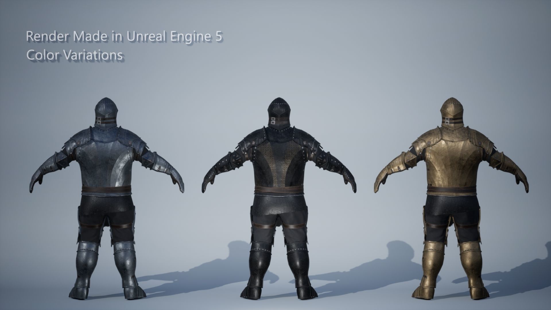 Fat Knight Low-poly 3D model_8