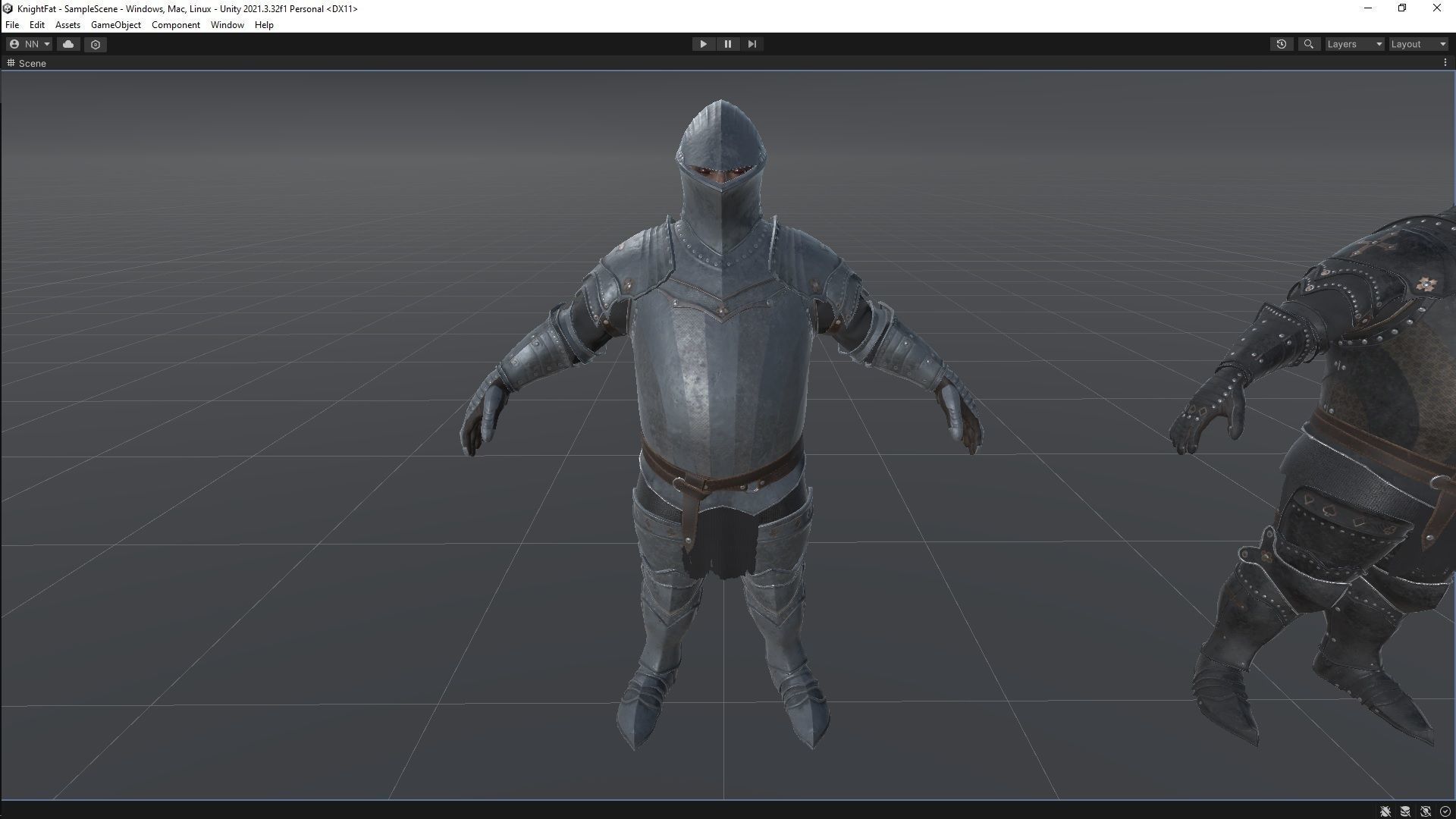 Fat Knight Low-poly 3D model_9