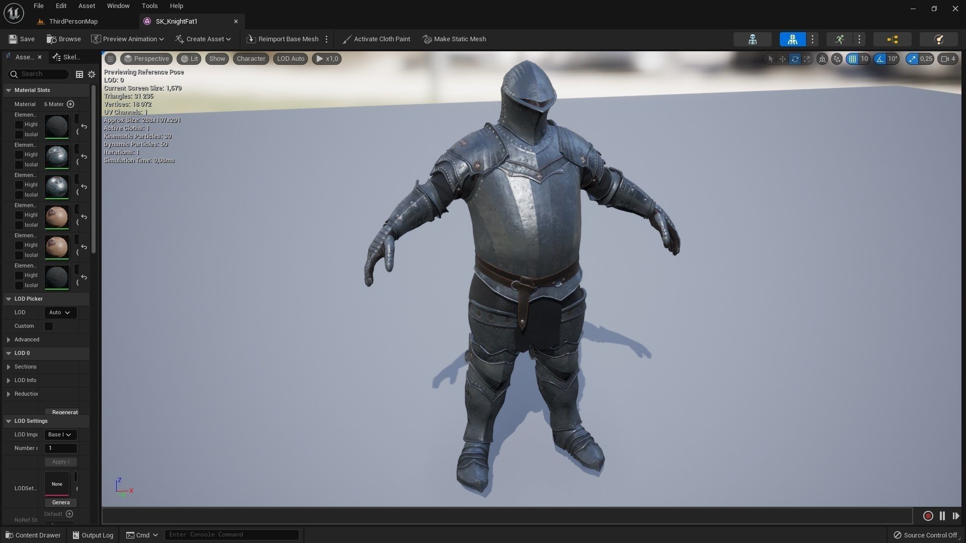 Fat Knight Low-poly 3D model_5