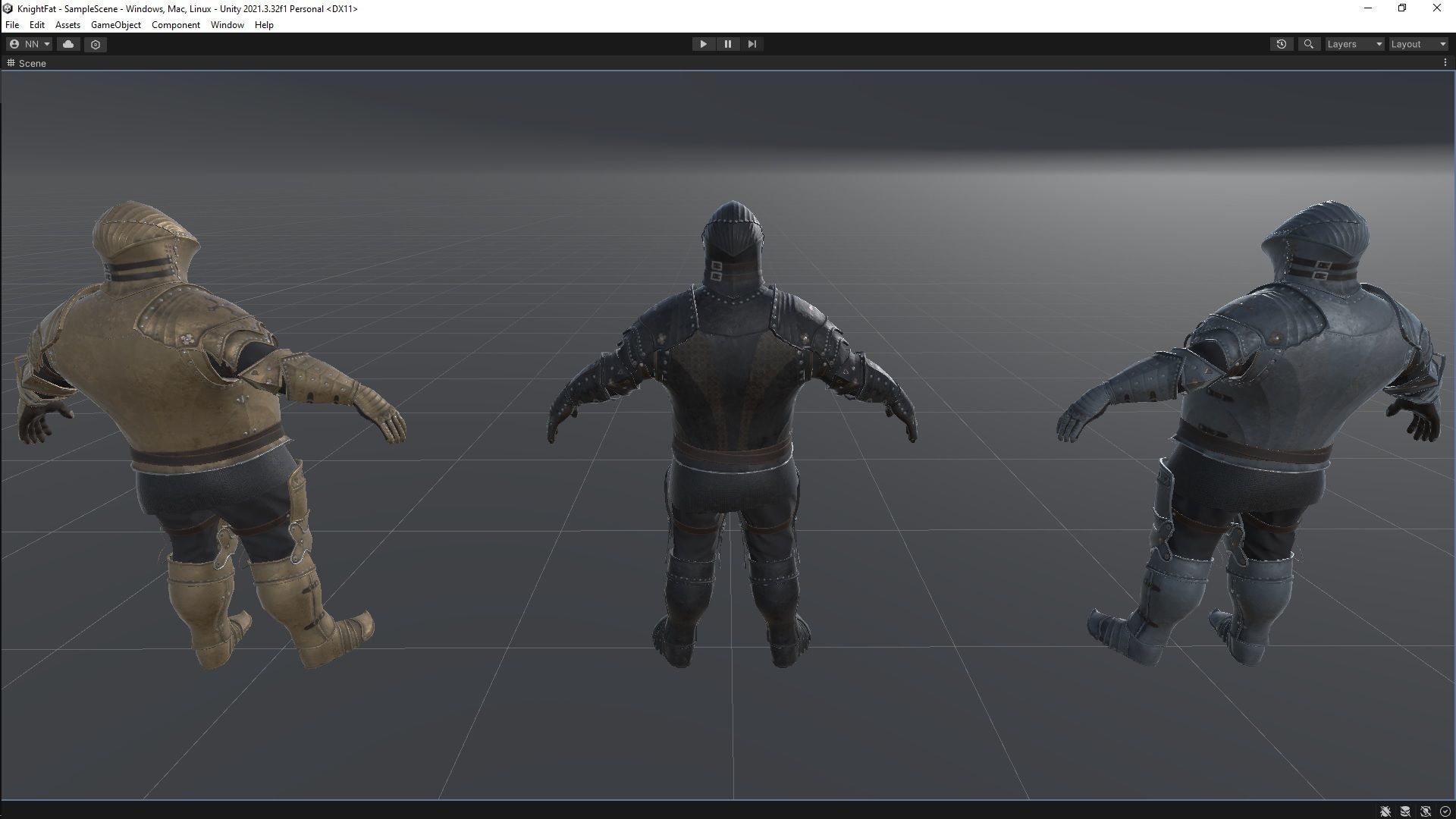 Fat Knight Low-poly 3D model_11