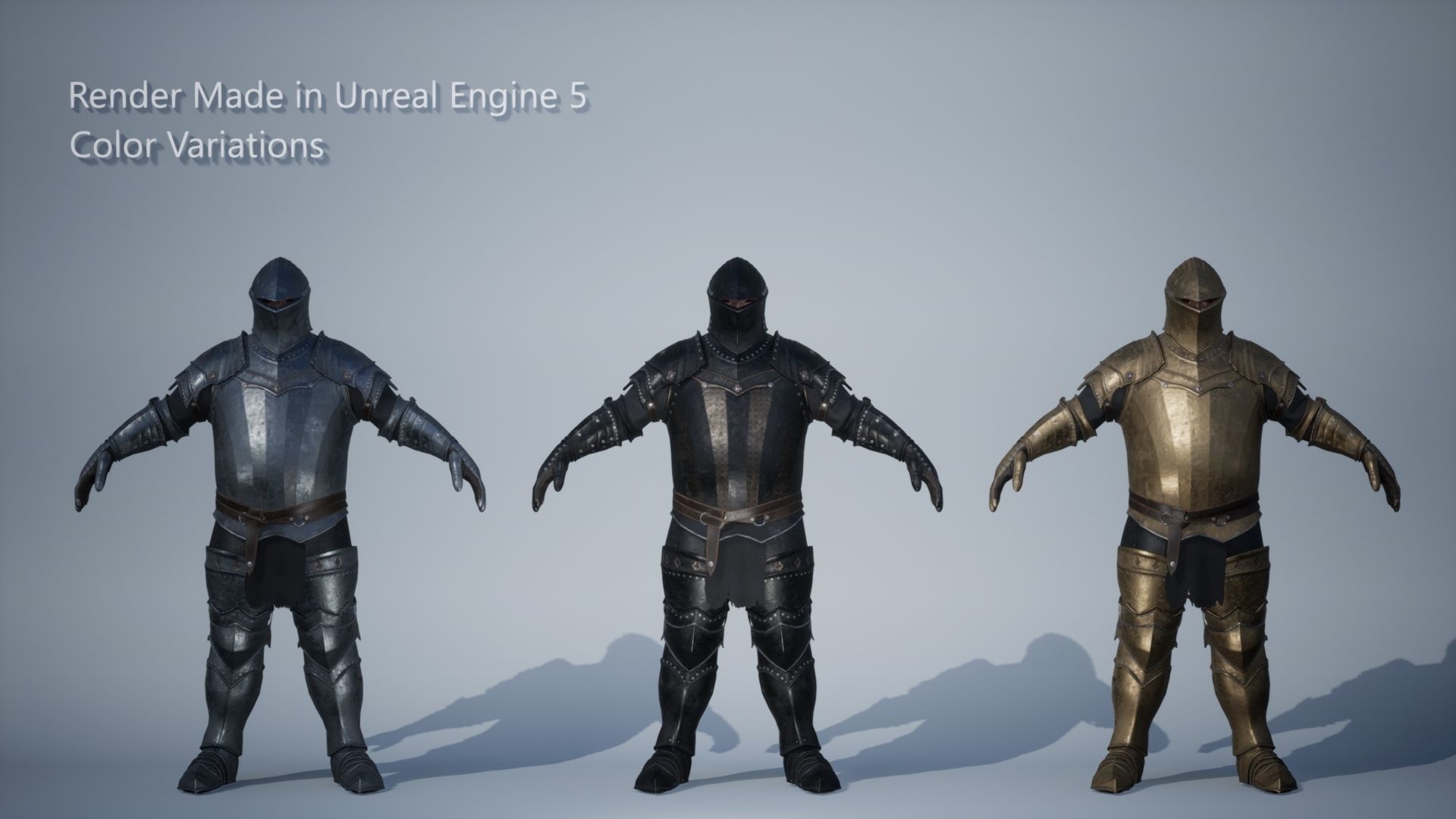 Fat Knight Low-poly 3D model_7