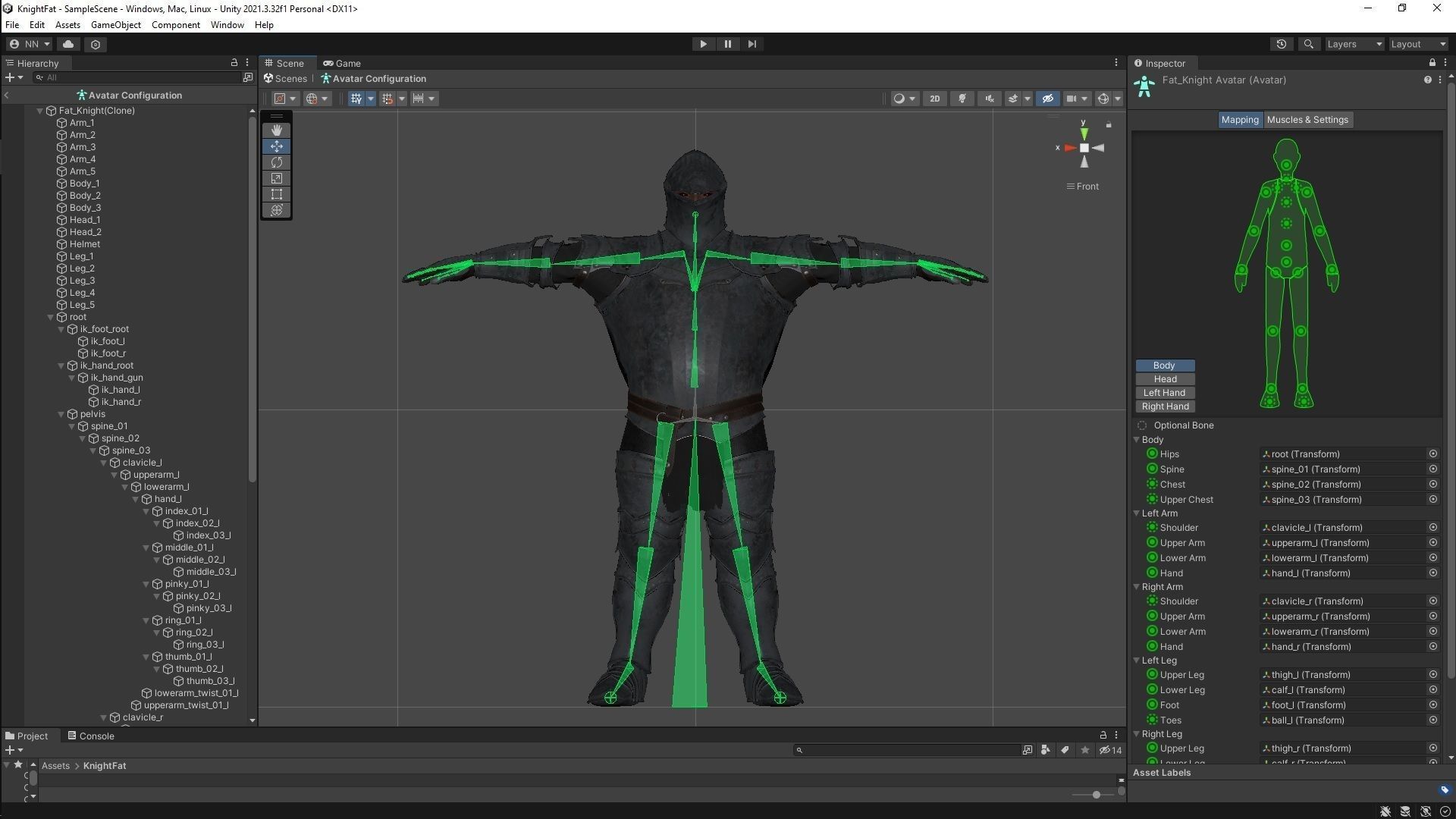 Fat Knight Low-poly 3D model_12