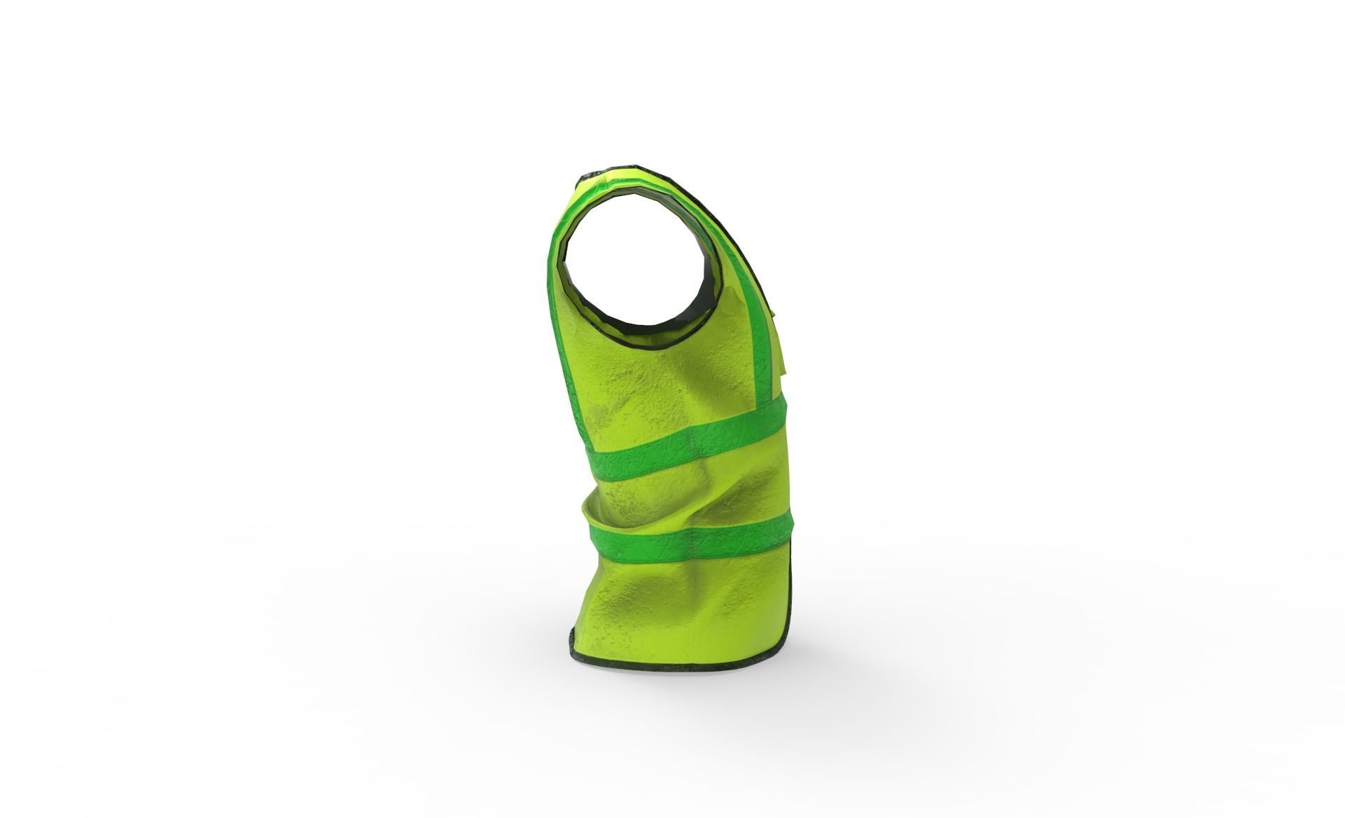 Realistic Worker Vest 001 Low-poly 3D model_13
