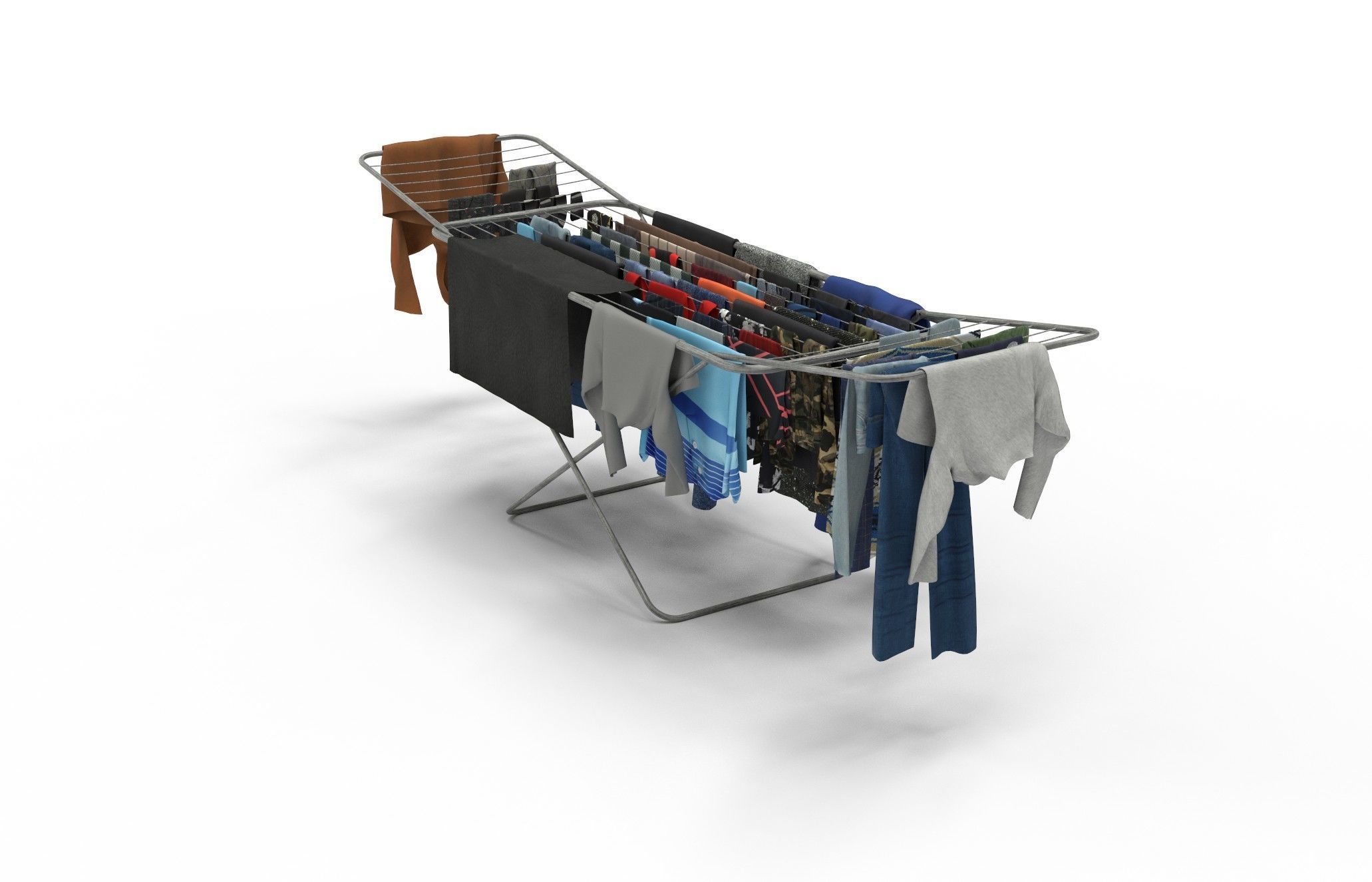 Cloth on Stand 3D model_4