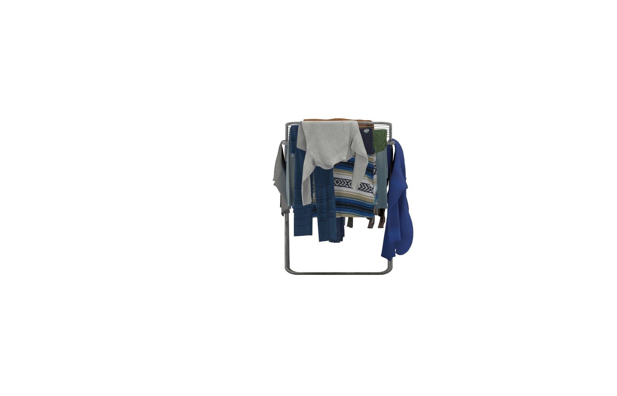 Cloth on Stand 3D model_12