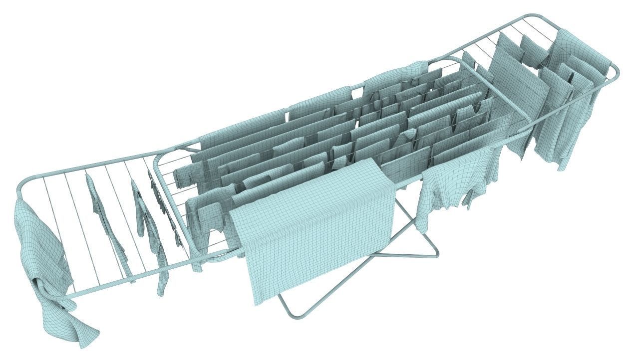 Cloth on Stand 3D model_8