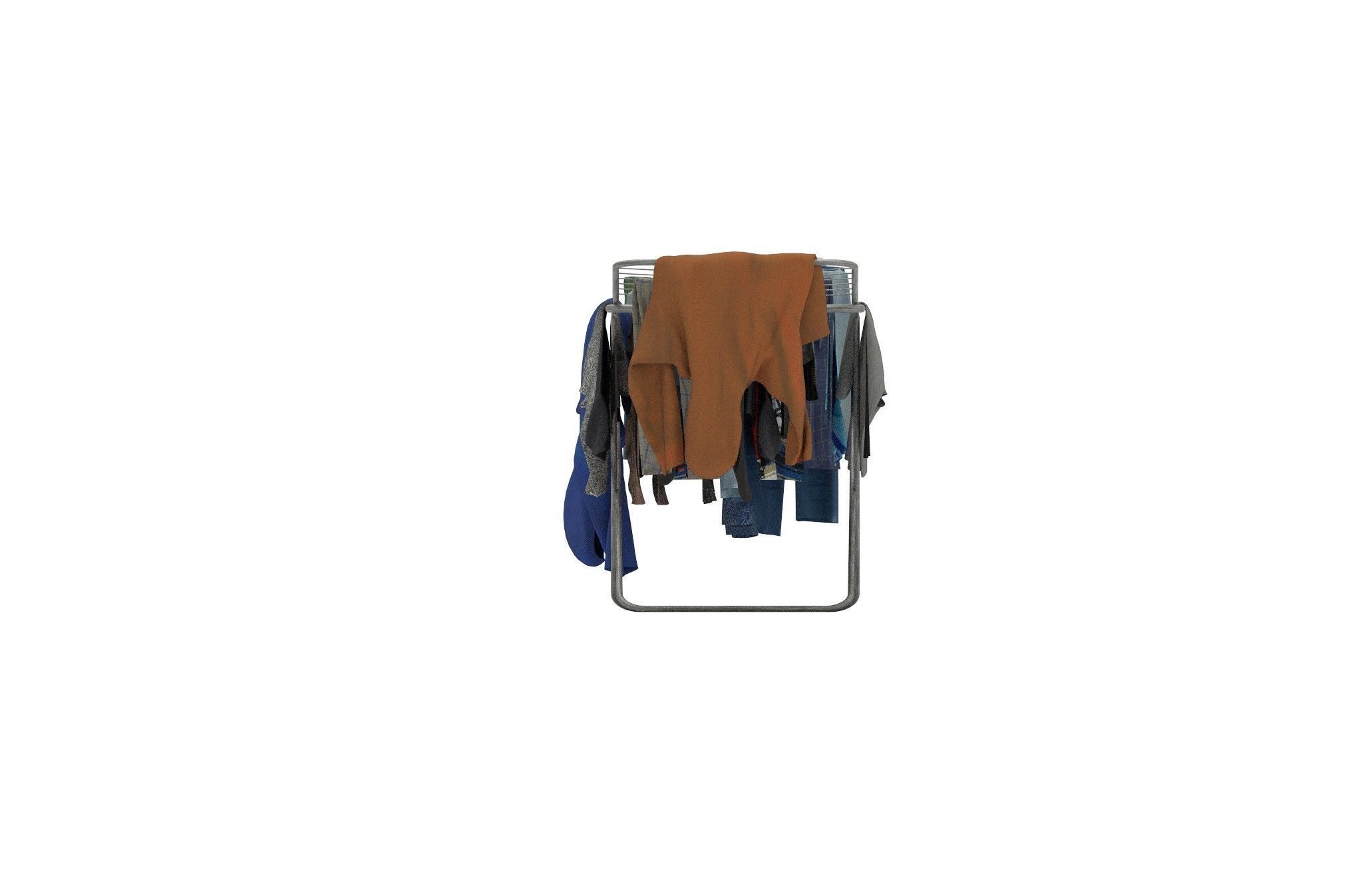 Cloth on Stand 3D model_13