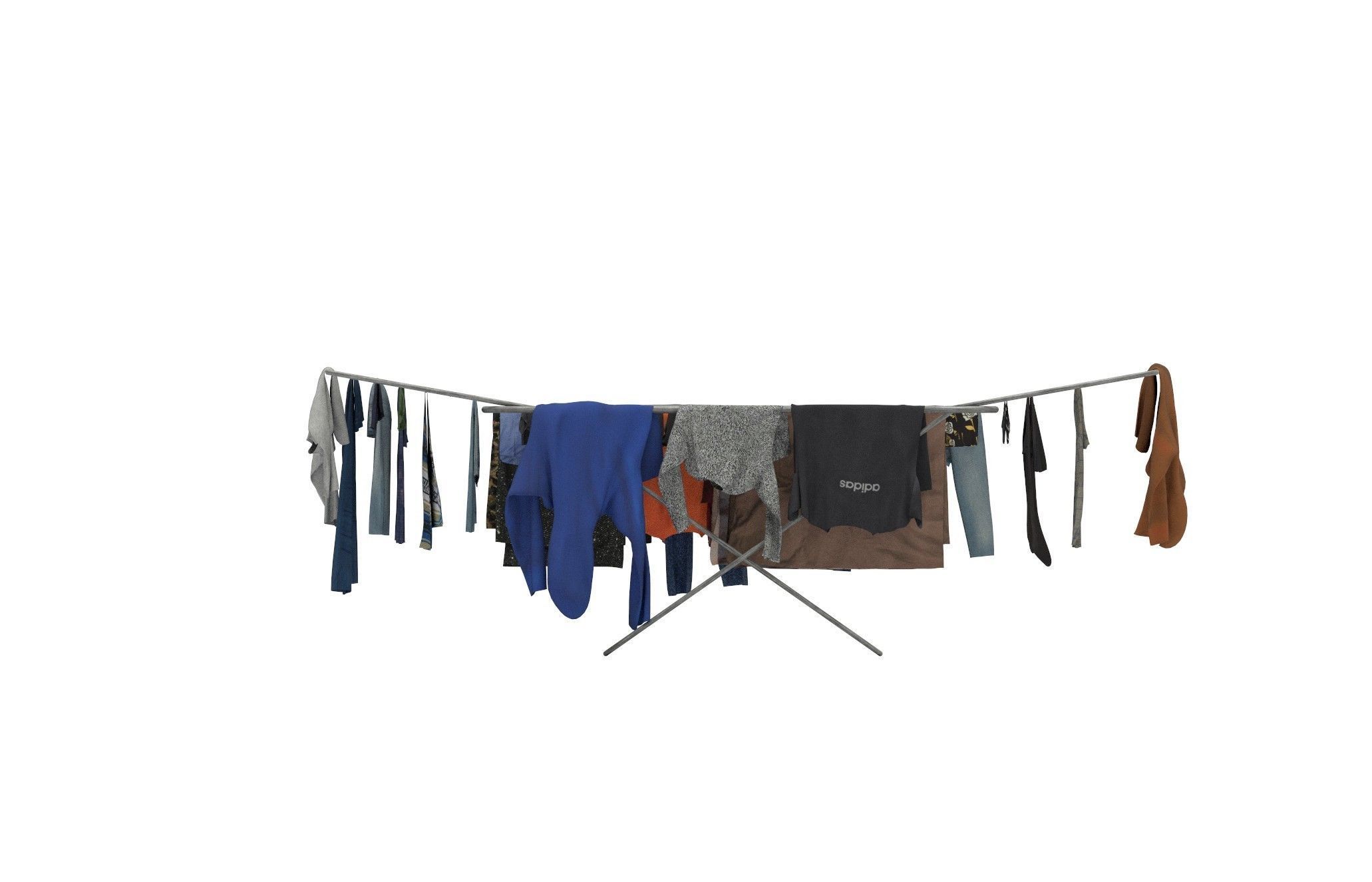 Cloth on Stand 3D model_11