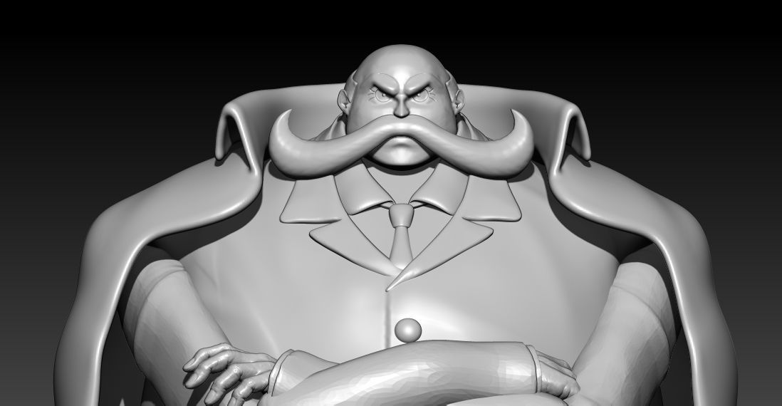 ST TOPMAN WARCURY - FIVE ELDERS - ONE PIECE 3D print model_1