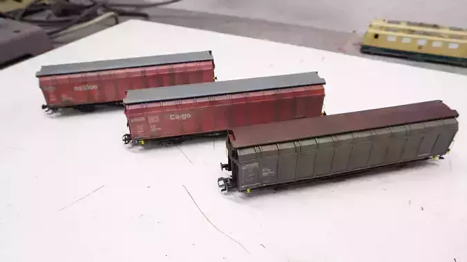 Pre supported Hbbins 306 freight car 3D print model