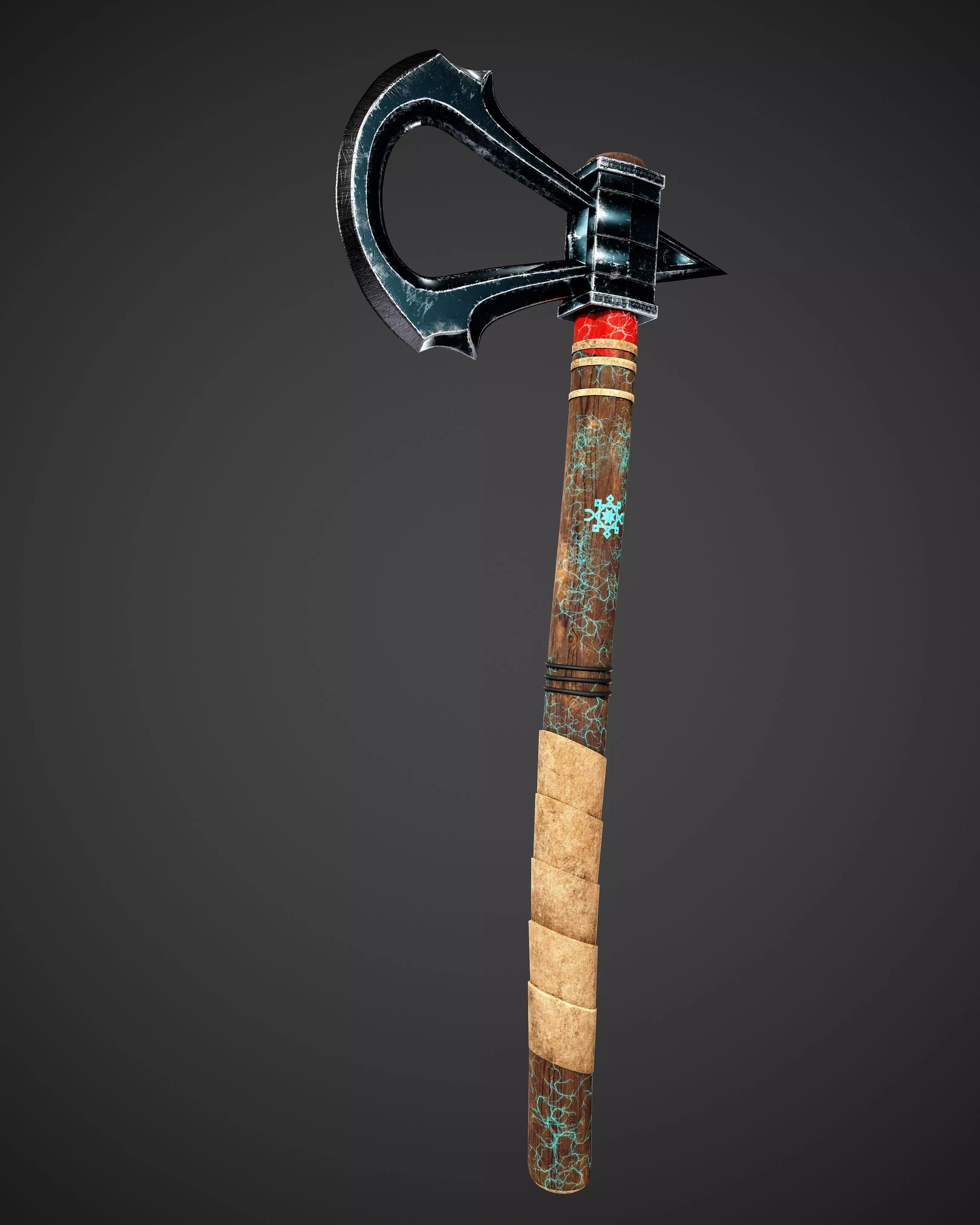 assassins creed axe Low-poly 3D model