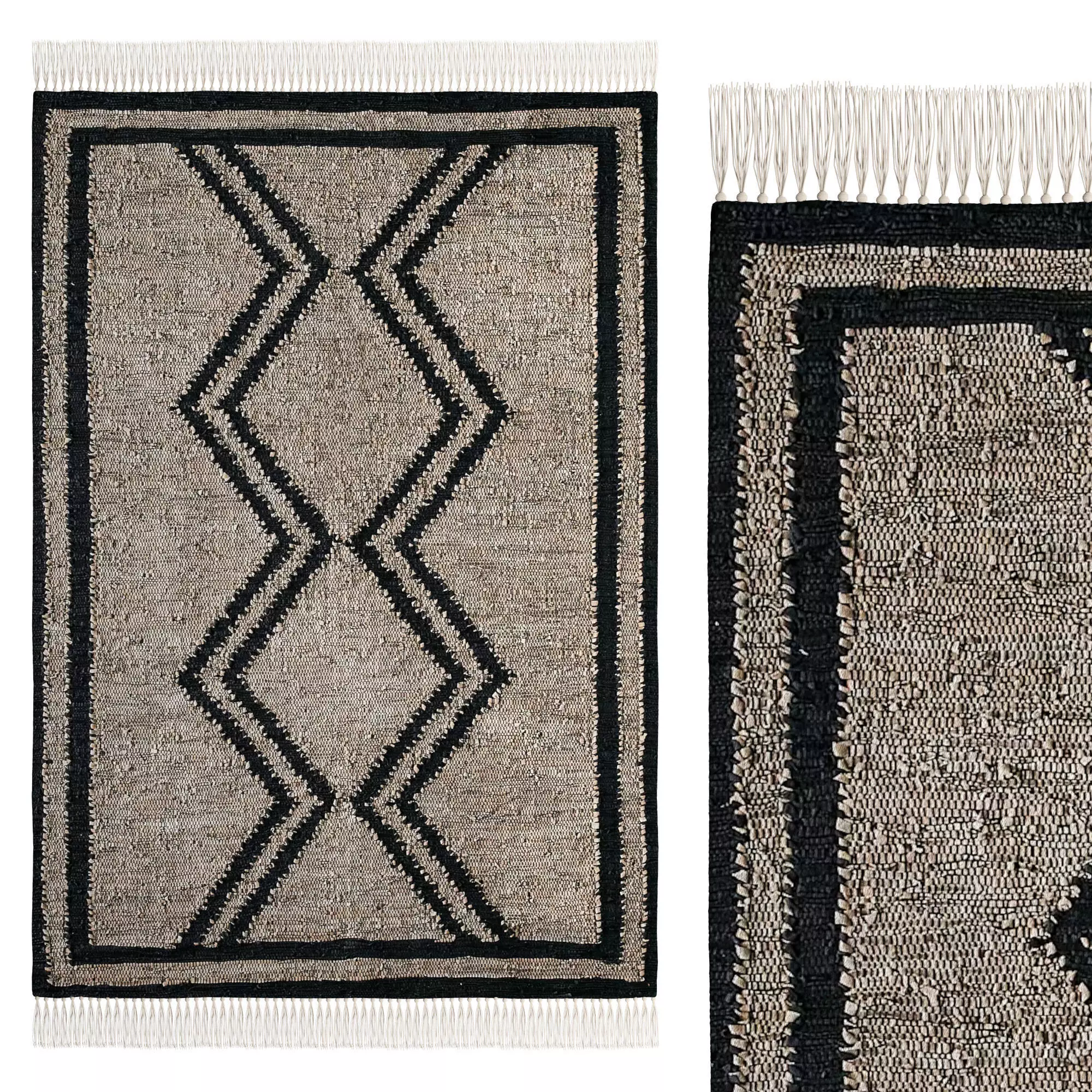 Bodhi Handwoven Rug 3D model