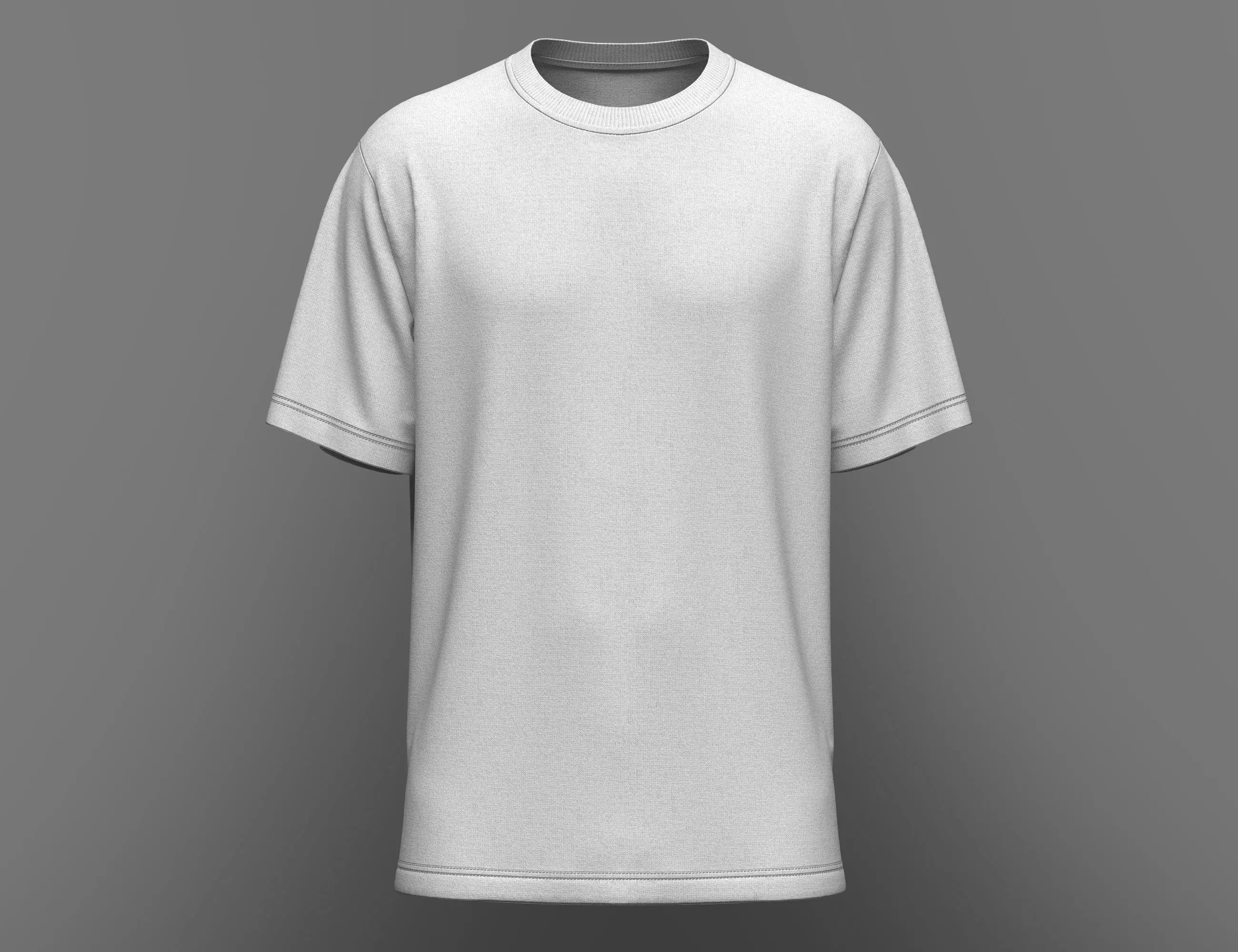 Mens Regular Fit T-shirt 3d Model 3D model