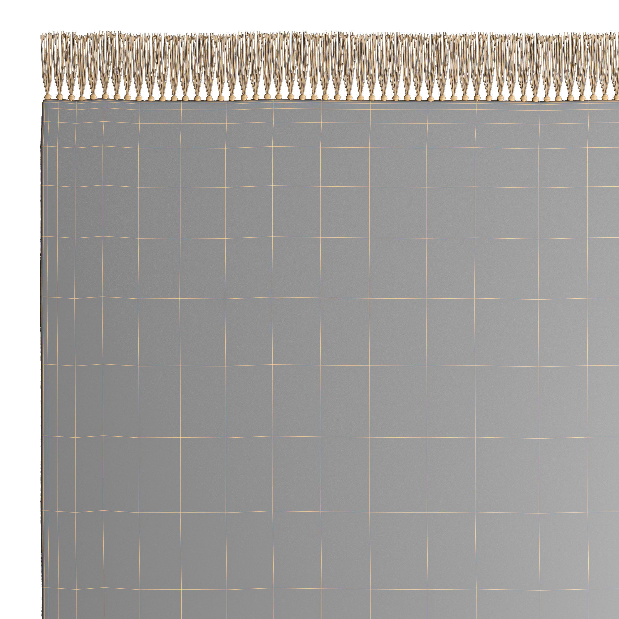 Angela Leather Rag Rug 3D model_3