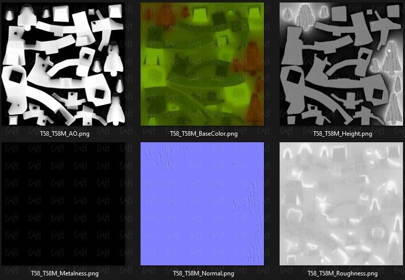 Trees Cartoon V58 Low-poly 3D model_46