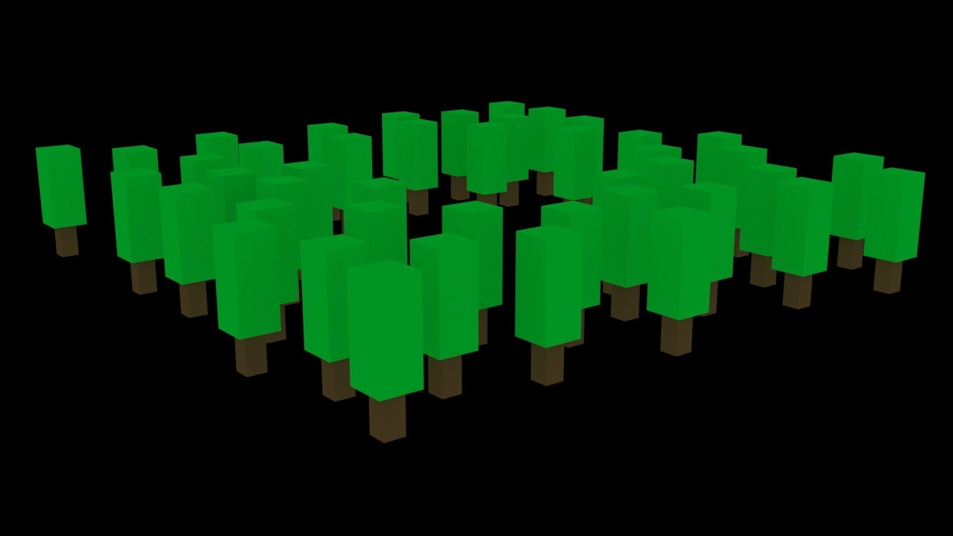 Low Poly Game Ready Trees Low-poly 3D model_4