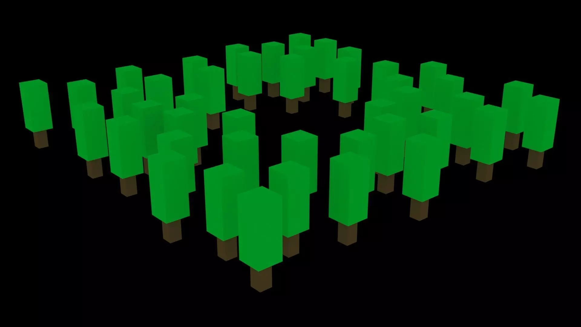 Low Poly Game Ready Trees Low-poly 3D model_0