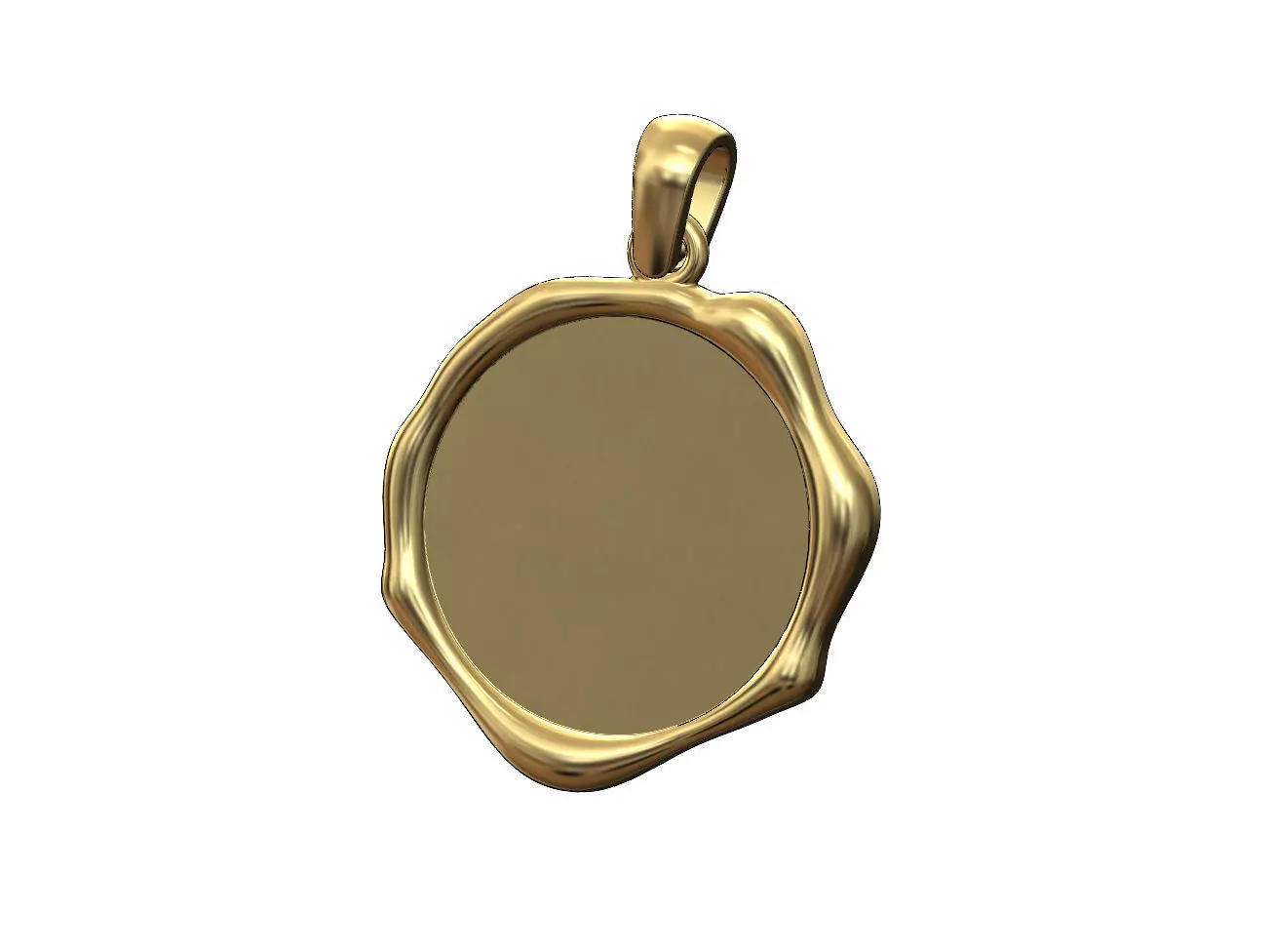 Wax seal pendant charm 3D print model
