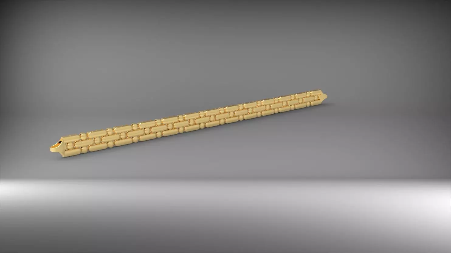 yuvarlak ve elips deseni yatay 3d zincir bileklik 3D print model