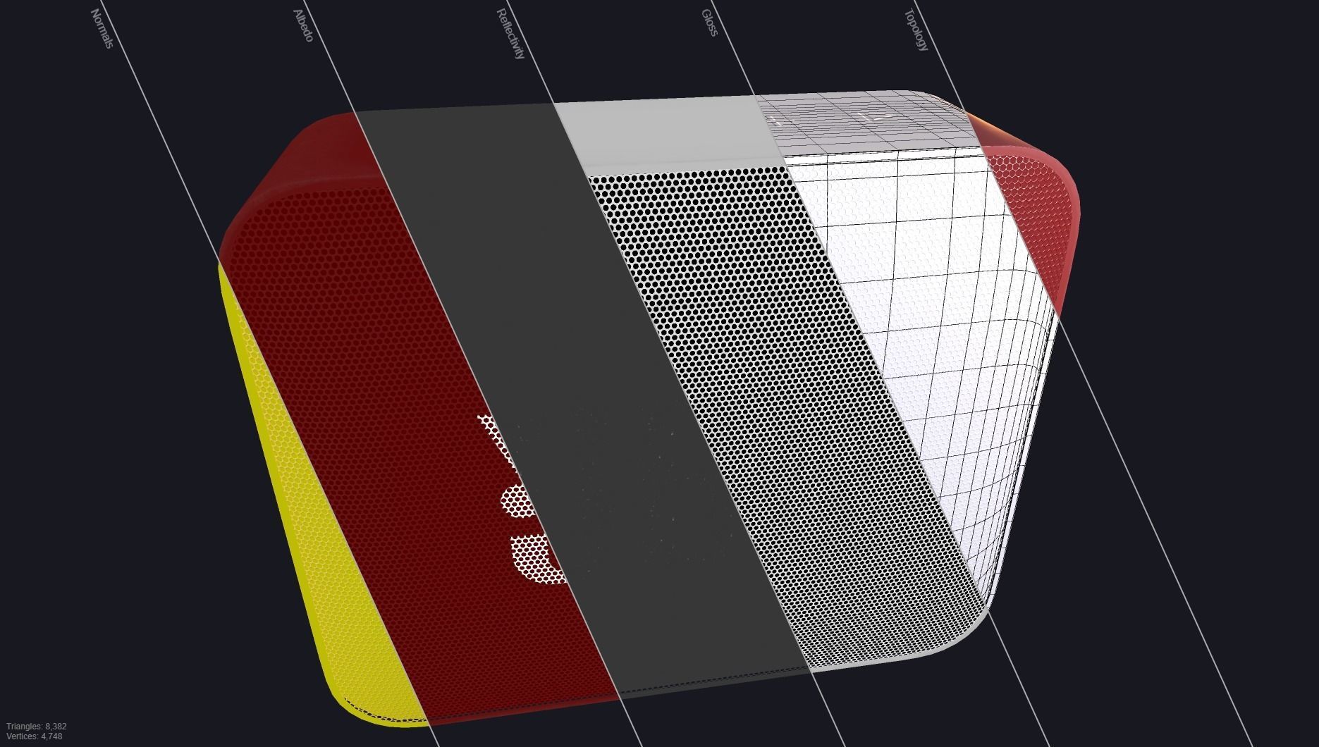 JBL GO2 Free low-poly 3D model_6