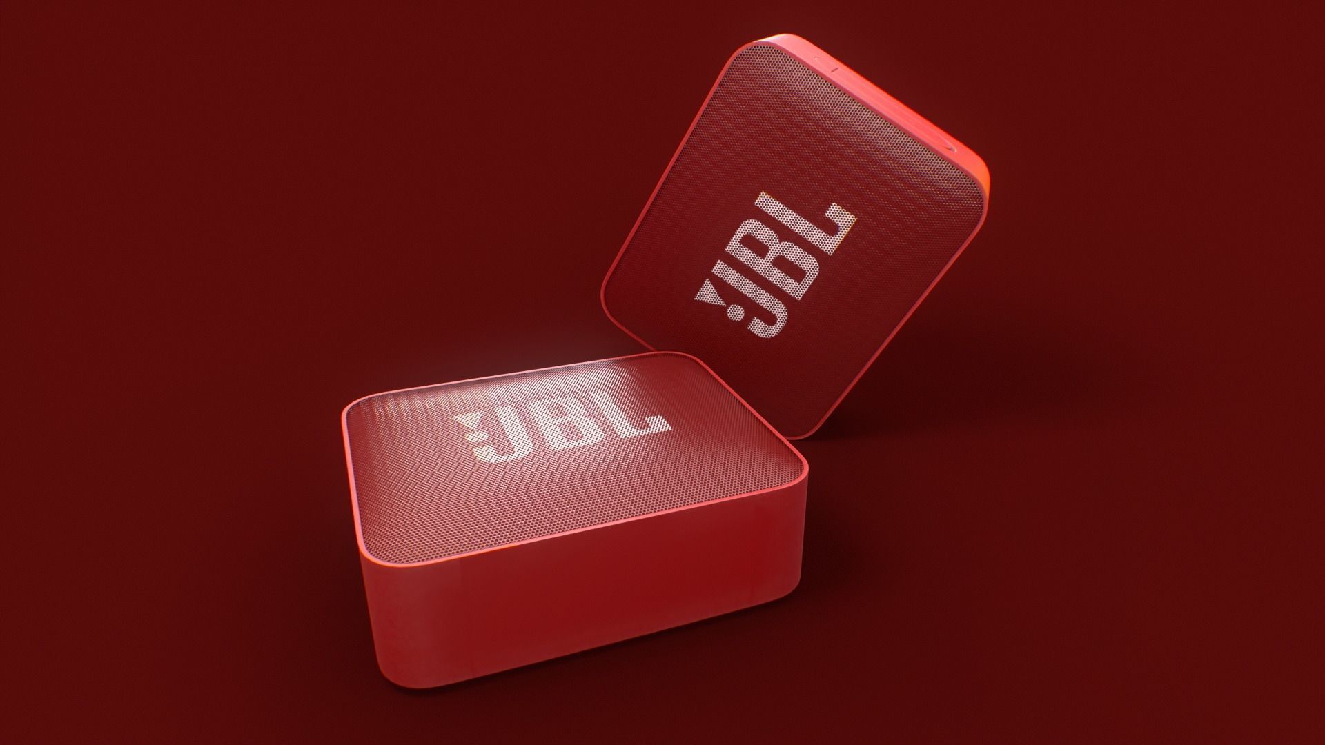 JBL GO2 Free low-poly 3D model_3