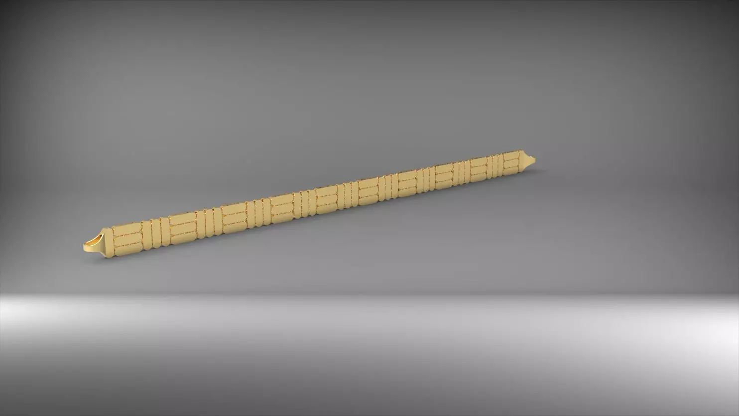 dikey ve yatay desenli 3d zincir bileklik 3D print model_0