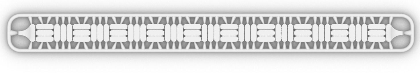 dikey ve yatay desenli 3d zincir bileklik 3D print model_1