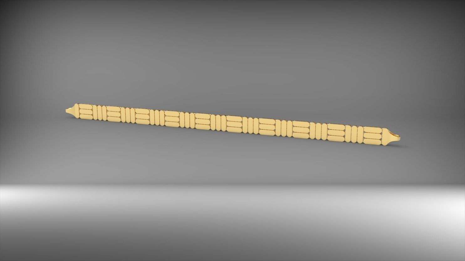 dikey ve yatay desenli 3d zincir bileklik 3D print model_14