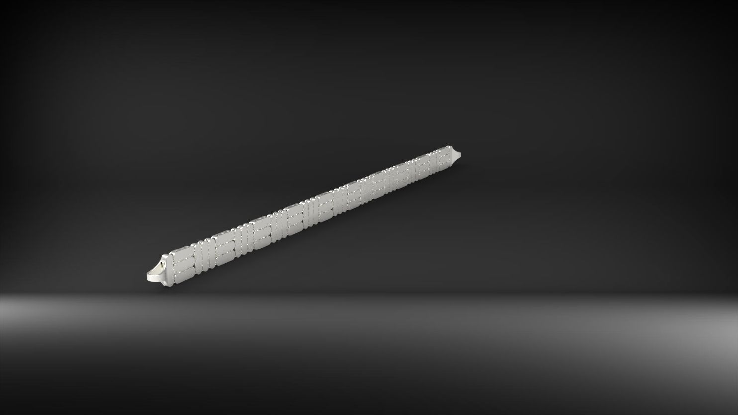 dikey ve yatay desenli 3d zincir bileklik 3D print model_12