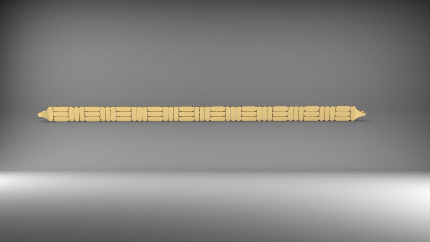 dikey ve yatay desenli 3d zincir bileklik 3D print model_17