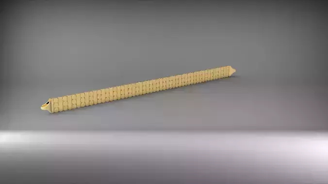 yuvarlak ve elips desenli 3d zincir bileklik