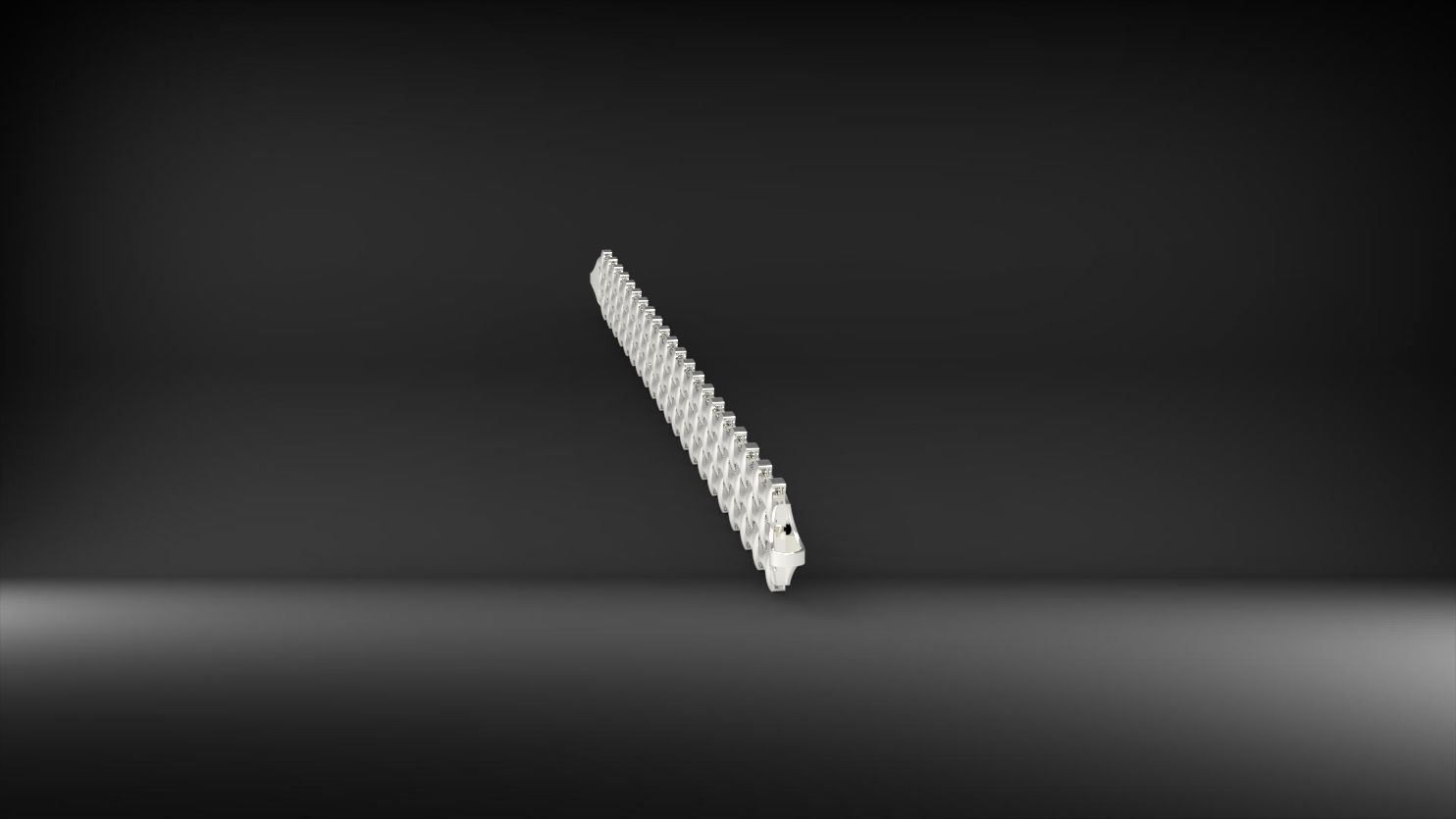 simetrik baglantili 3d zincir bileklik 3D print model_13