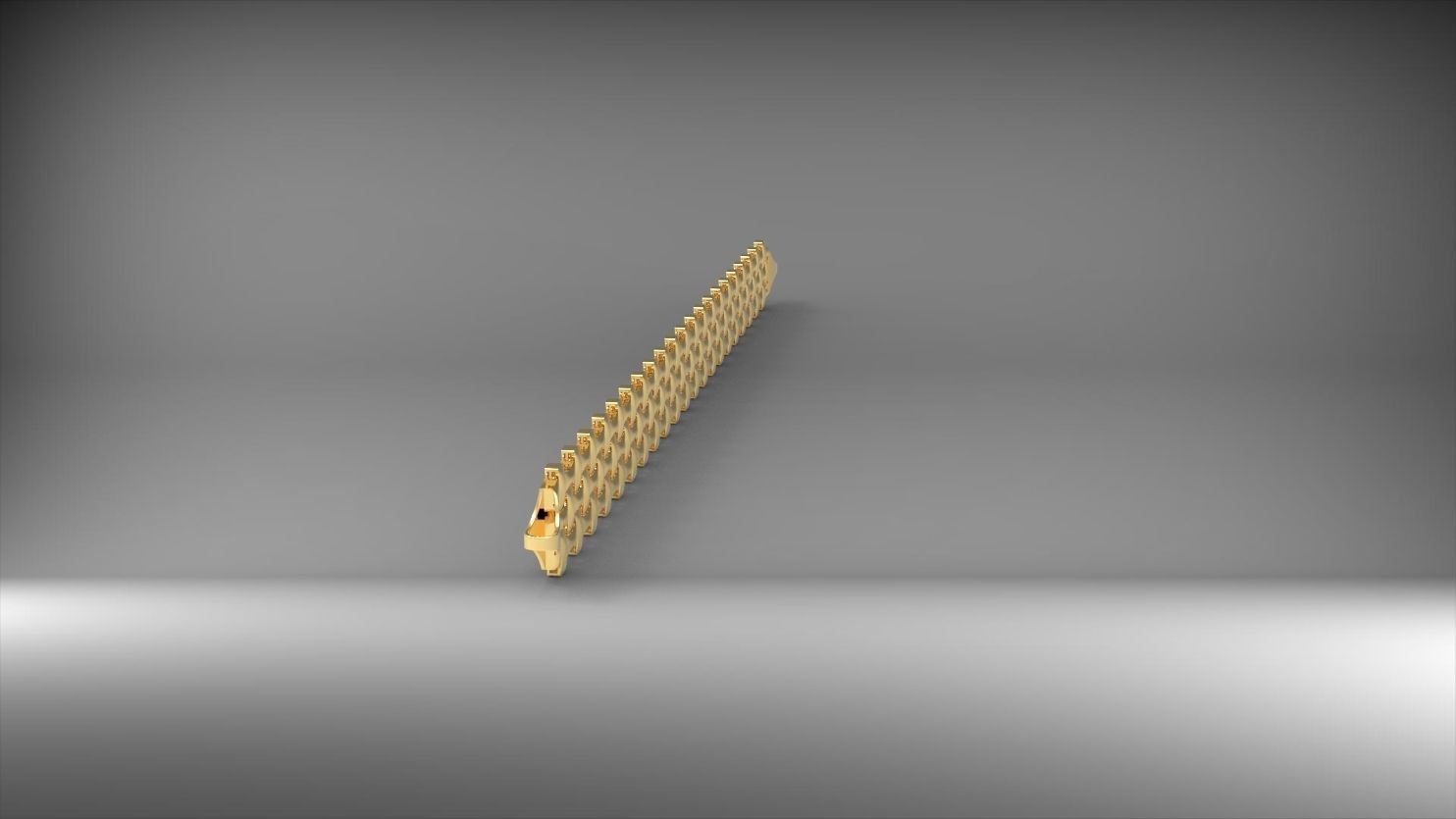 simetrik baglantili 3d zincir bileklik 3D print model_16