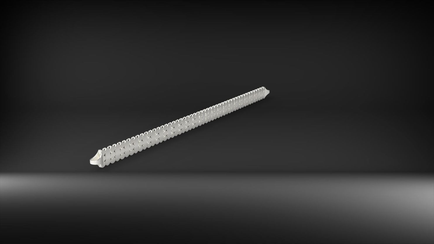 yuvarlak ve elips desenli 3d zincir bileklik 3D print model_19