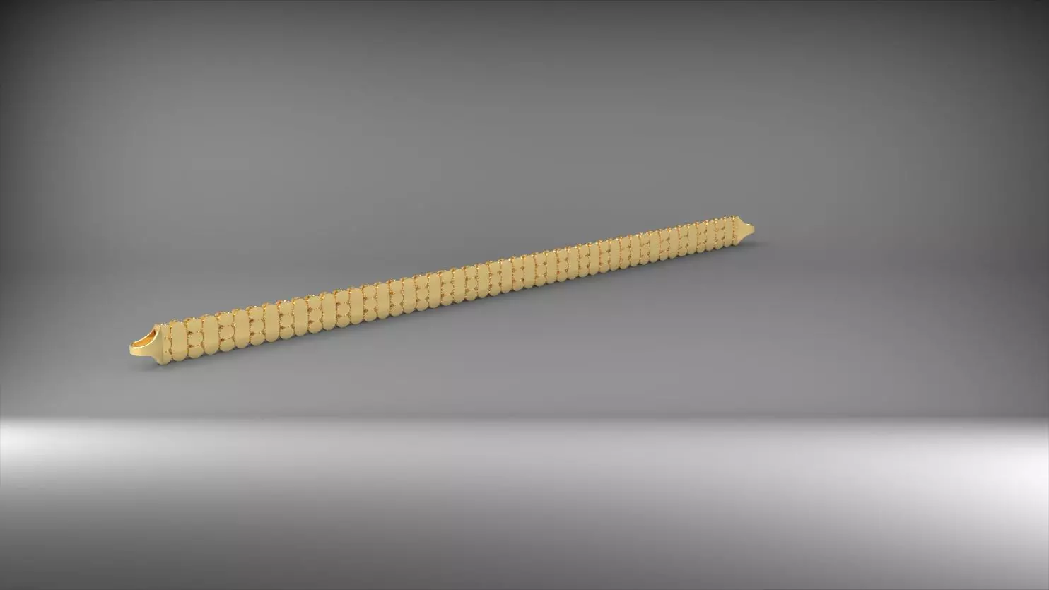 yuvarlak ve elips desenli 3d zincir bileklik 3D print model_0