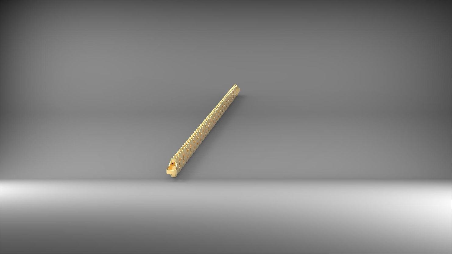 yuvarlak ve elips desenli 3d zincir bileklik 3D print model_16