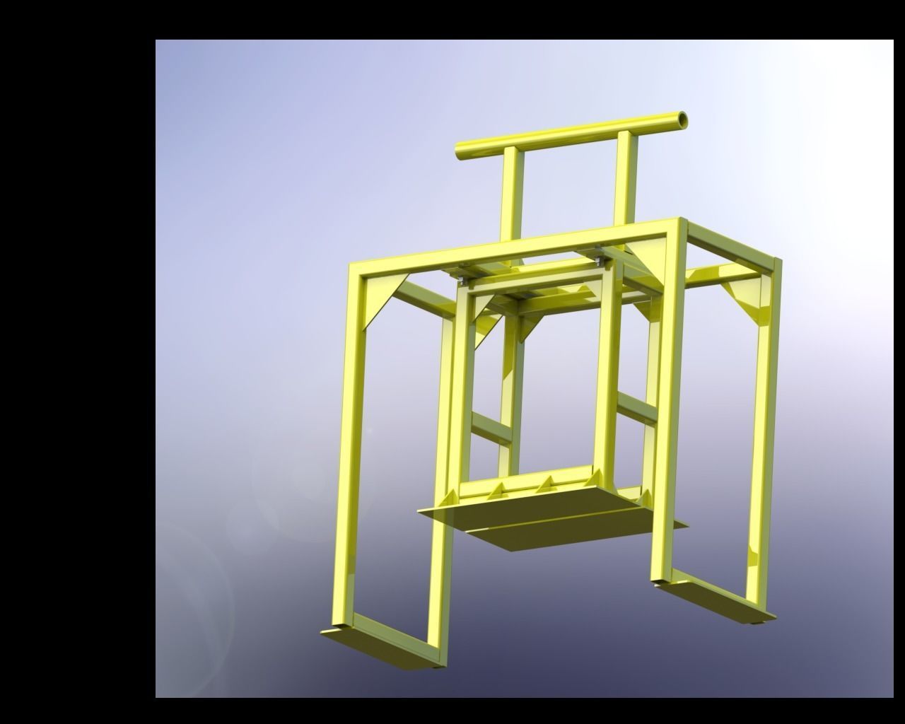 Small Concrete Block Machine 3D model_5